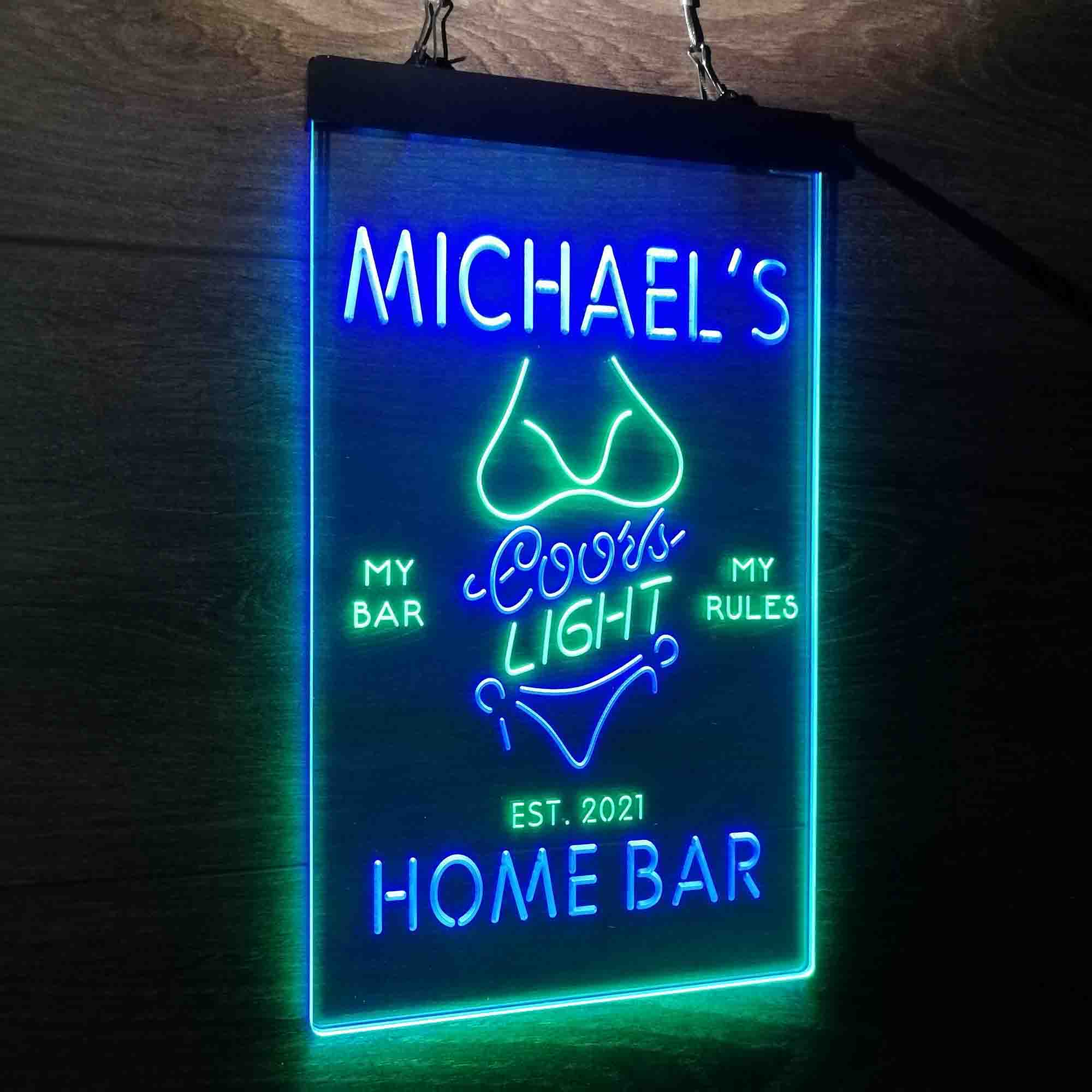 Coors light bikini store neon sign