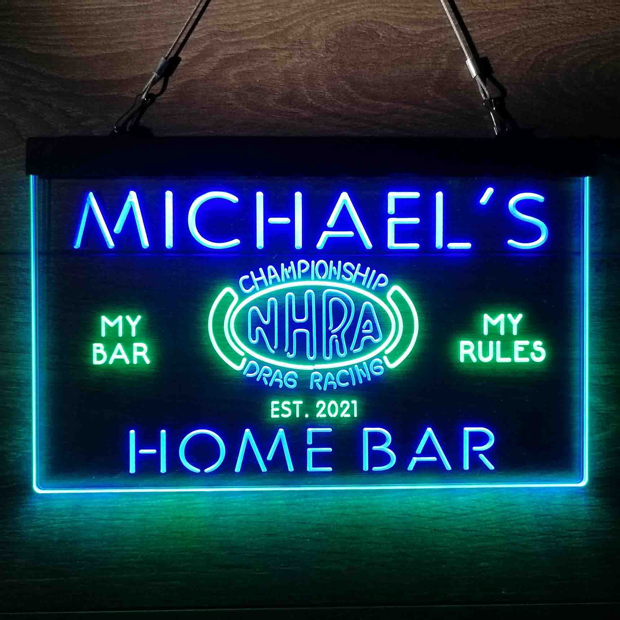 Custom Racing Wall Signs Light Racing Personalized Neon Sign