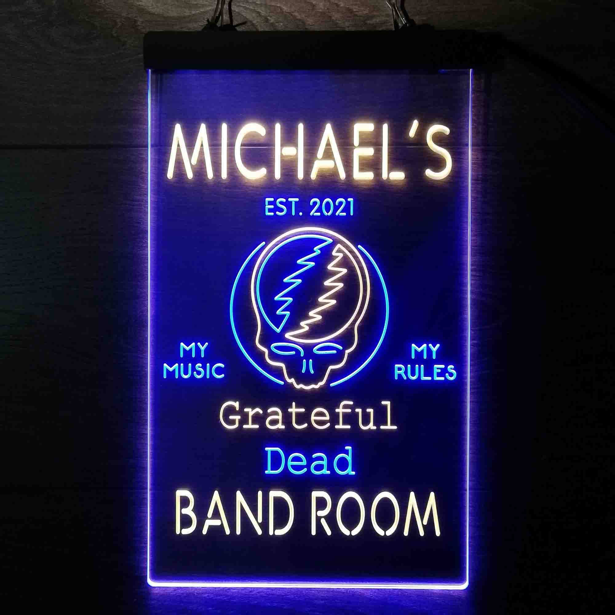 Custom Name Grateful Dead Bar Club Home Bar Neon LED Sign