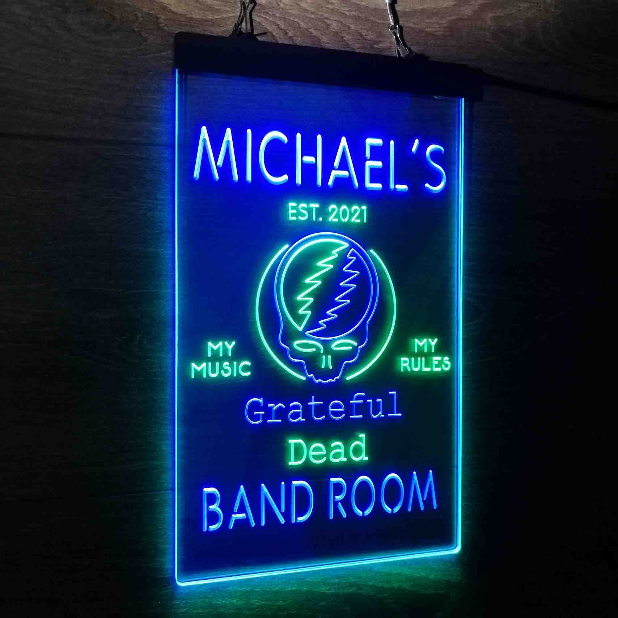 Custom Name Grateful Dead Bar Club Home Bar Neon LED Sign