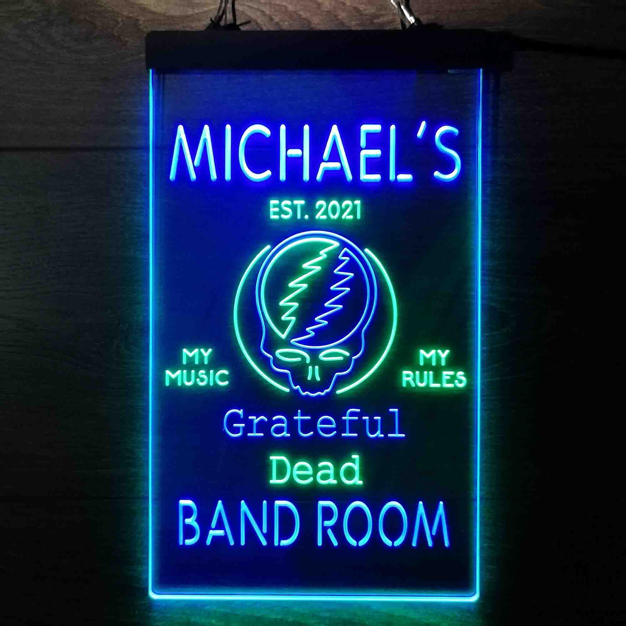 Custom Name Grateful Dead Bar Club Home Bar Neon LED Sign