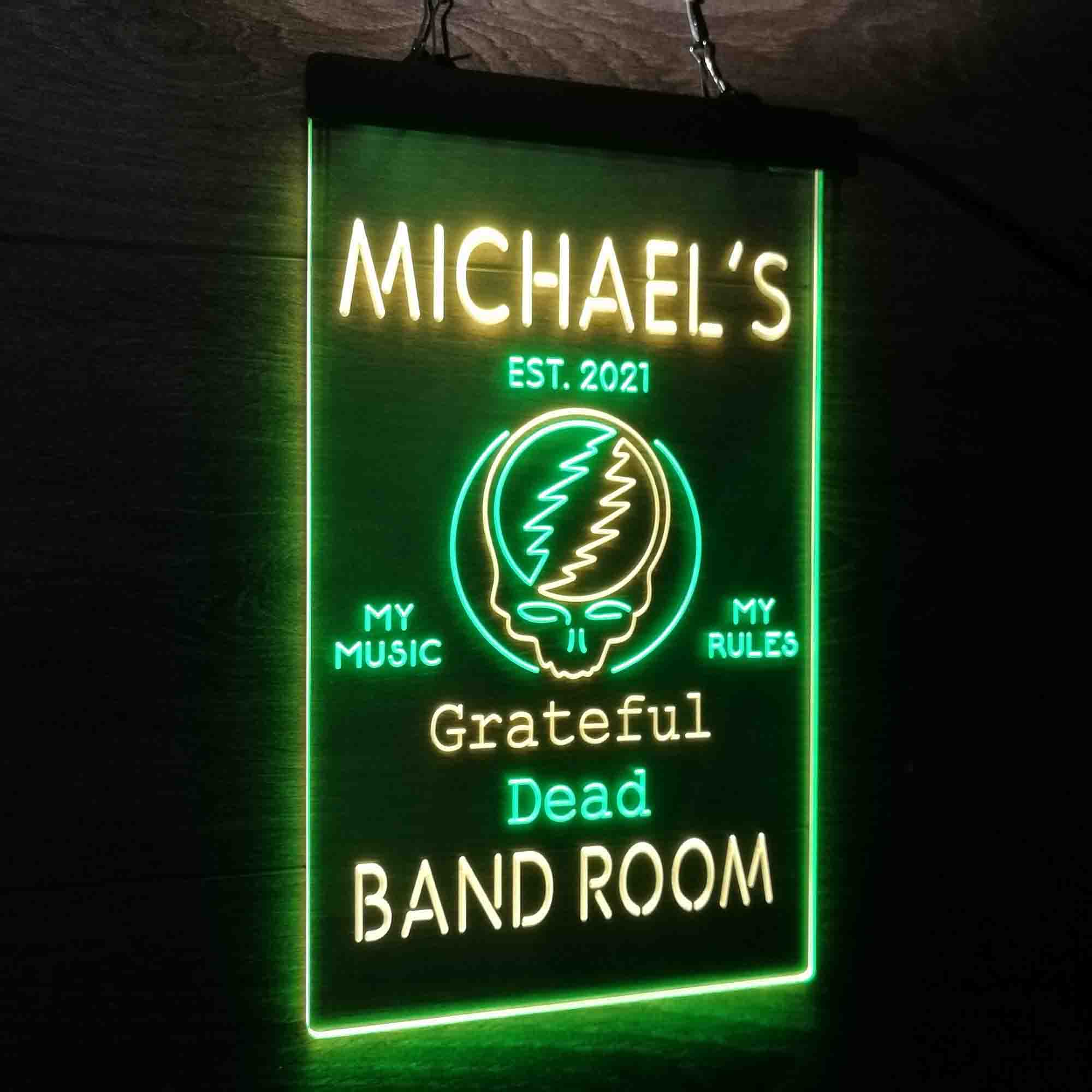 Custom Name Grateful Dead Bar Club Home Bar Neon LED Sign