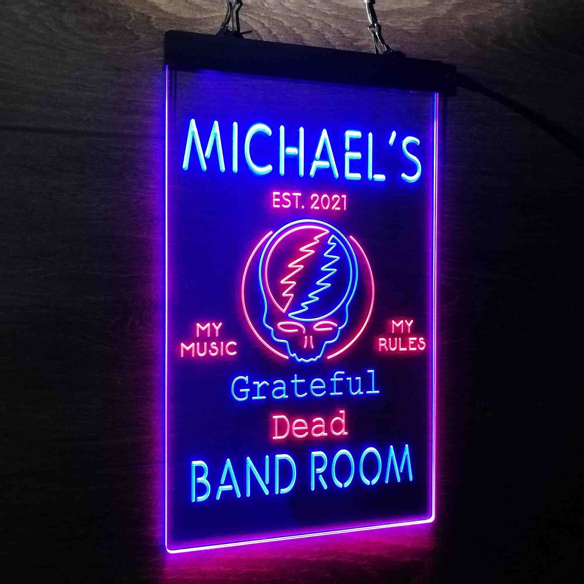 Custom Name Grateful Dead Bar Club Home Bar Neon LED Sign