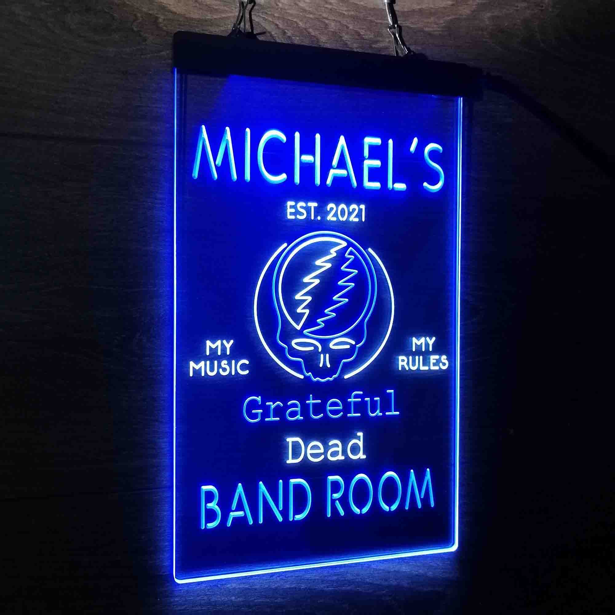 Custom Name Grateful Dead Bar Club Home Bar Neon LED Sign