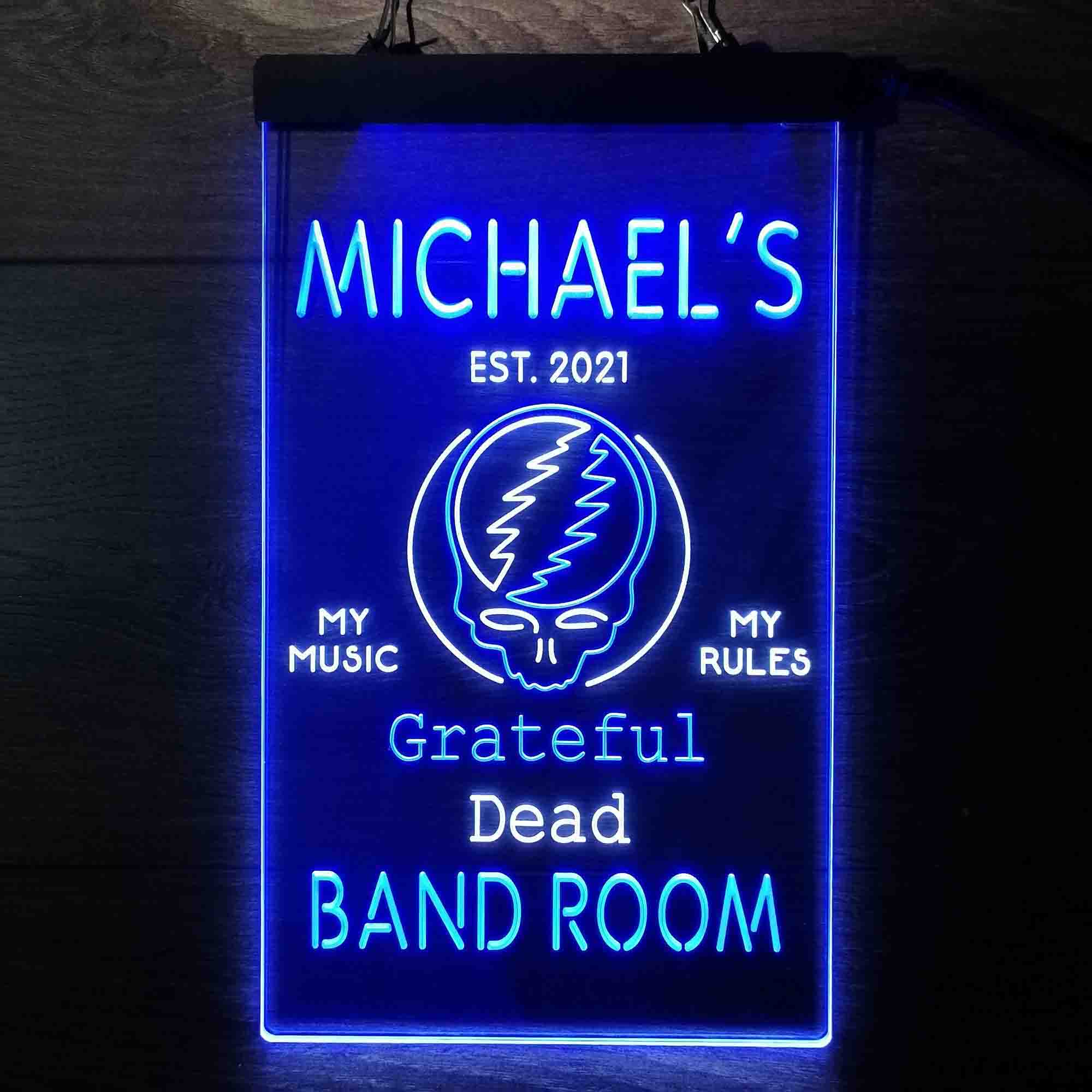 Custom Name Grateful Dead Bar Club Home Bar Neon LED Sign