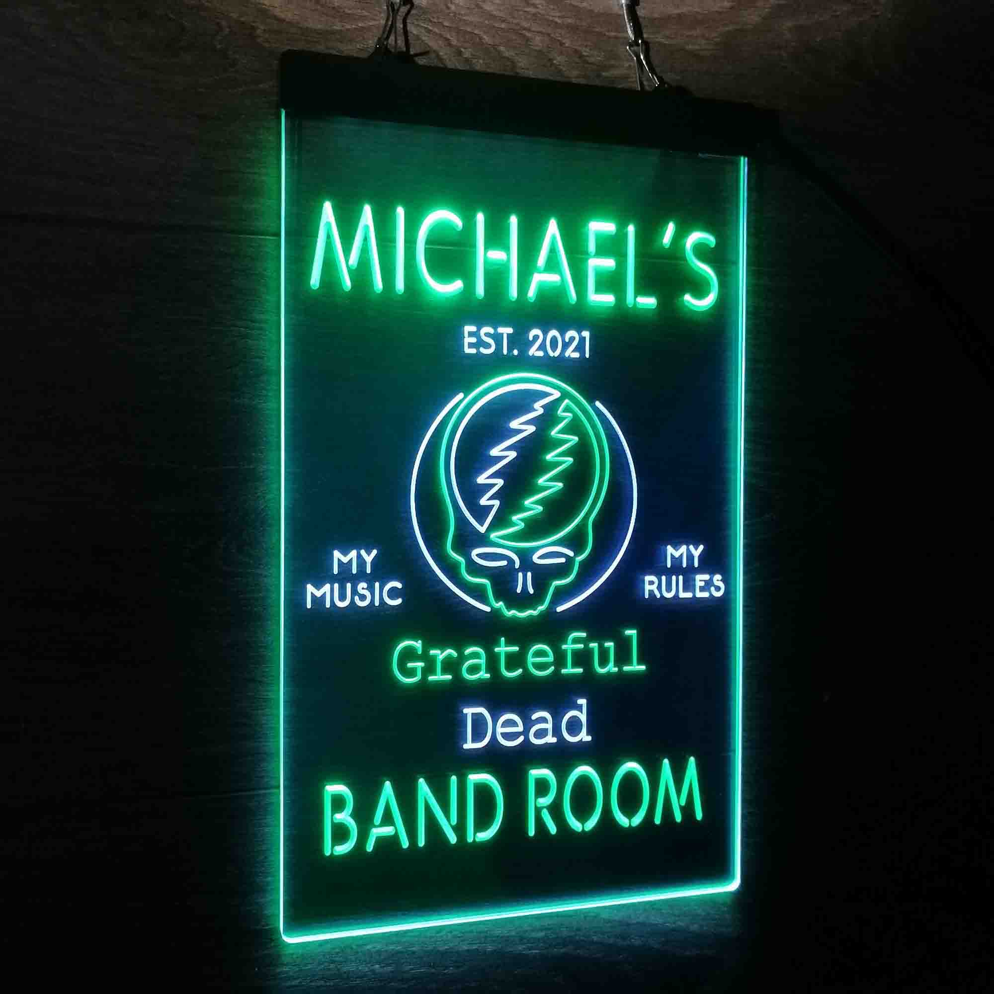 Custom Name Grateful Dead Bar Club Home Bar Neon LED Sign