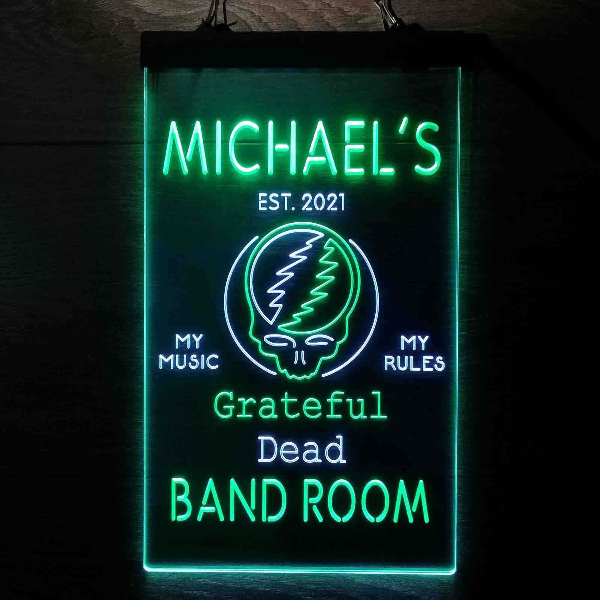 Custom Name Grateful Dead Bar Club Home Bar Neon LED Sign