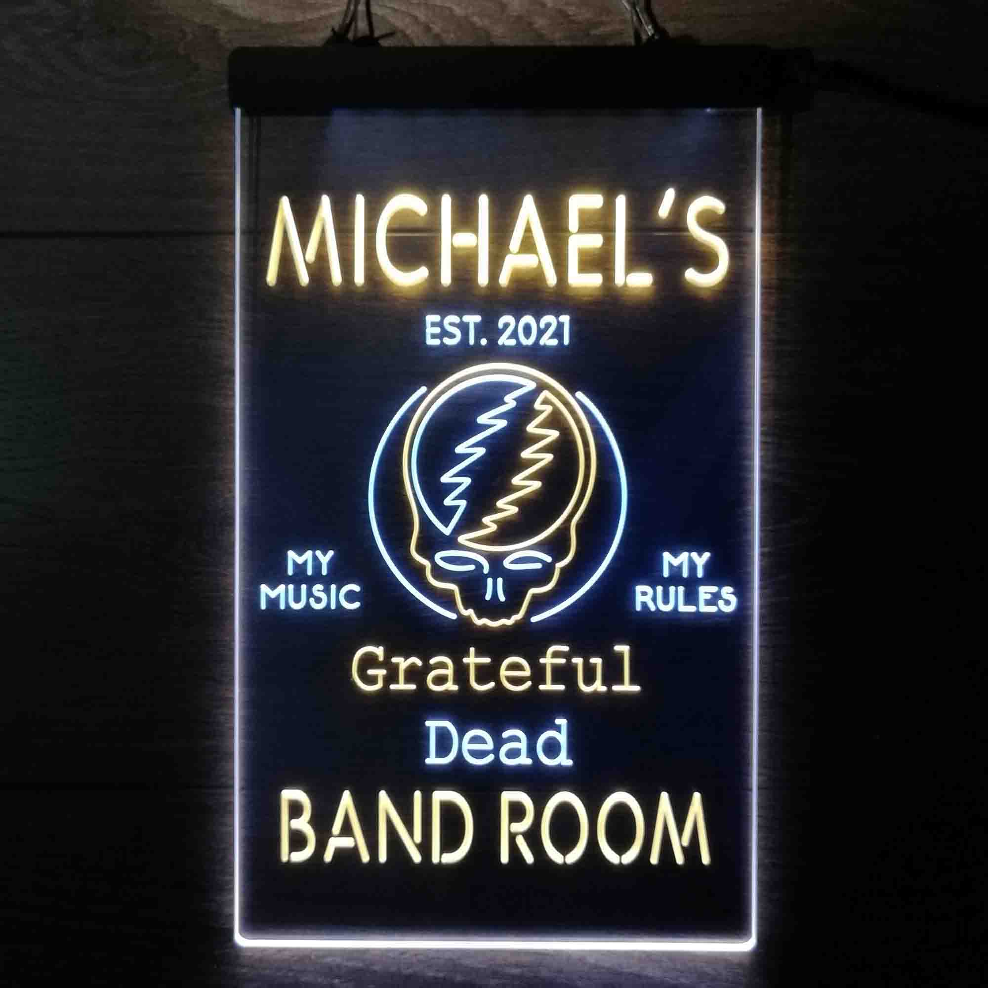 Custom Name Grateful Dead Bar Club Home Bar Neon LED Sign