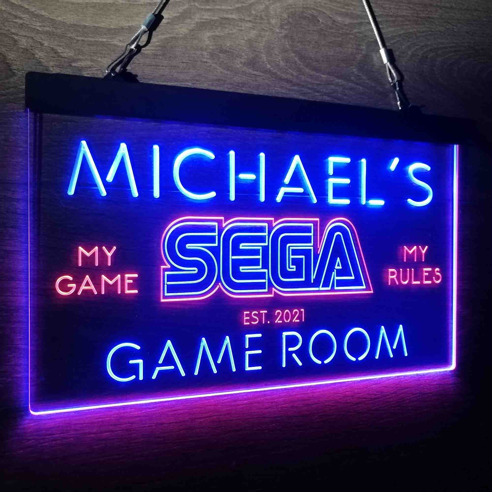 Custom Name Sega Home Bar Neon LED Sign