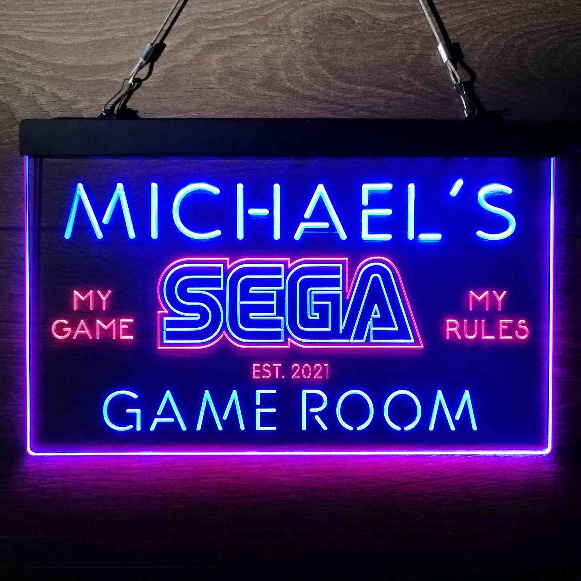 Custom Name Sega Home Bar Neon LED Sign