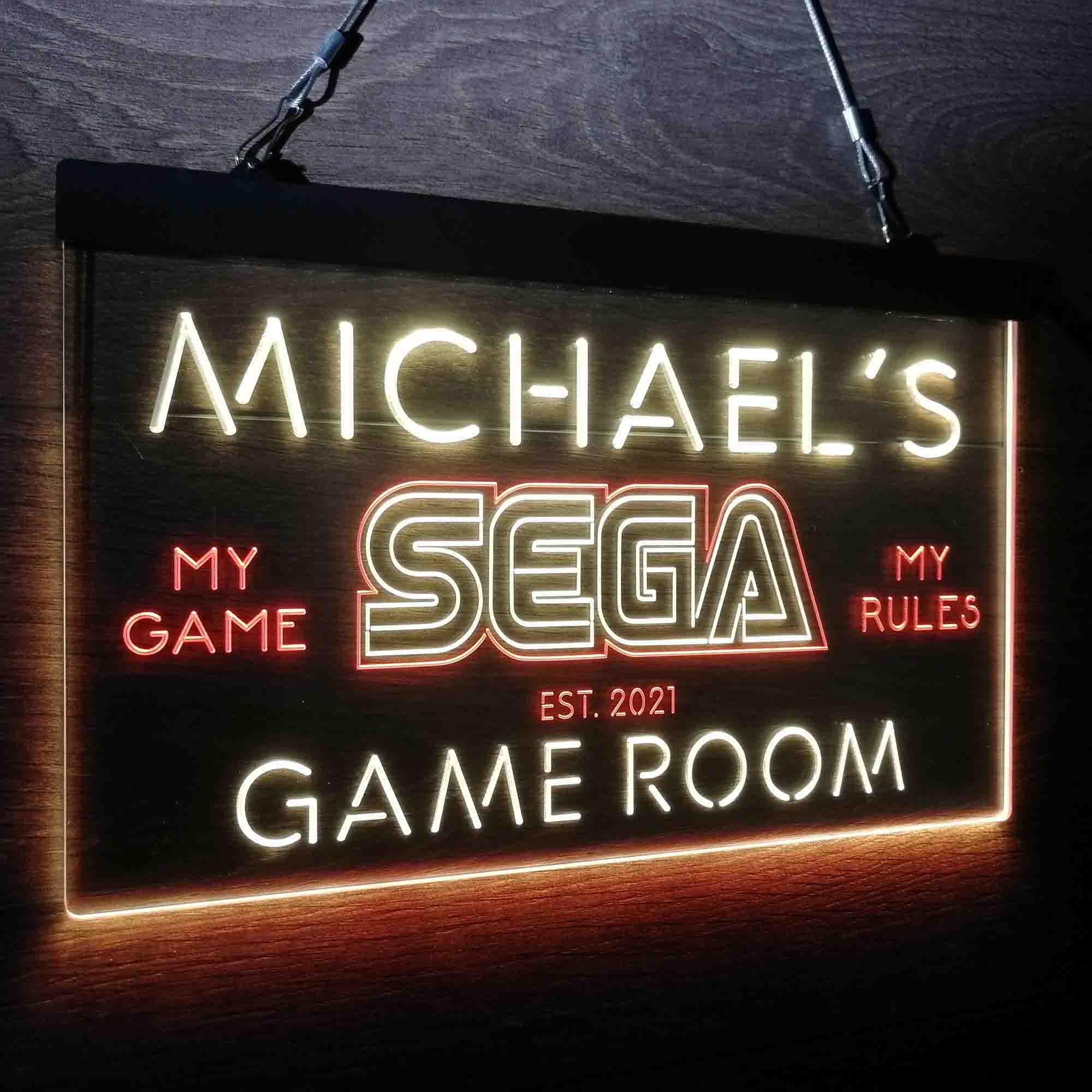 Custom Name Sega Home Bar Neon LED Sign