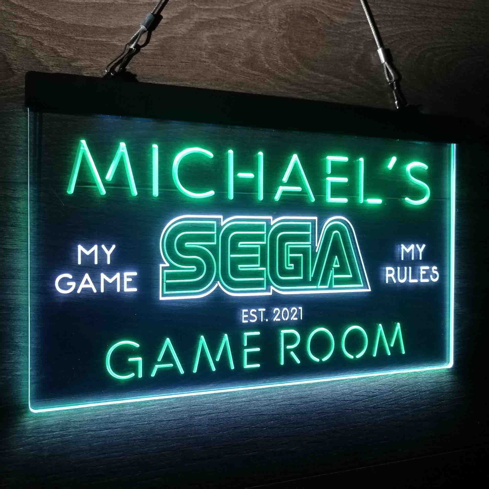 Custom Name Sega Home Bar Neon LED Sign