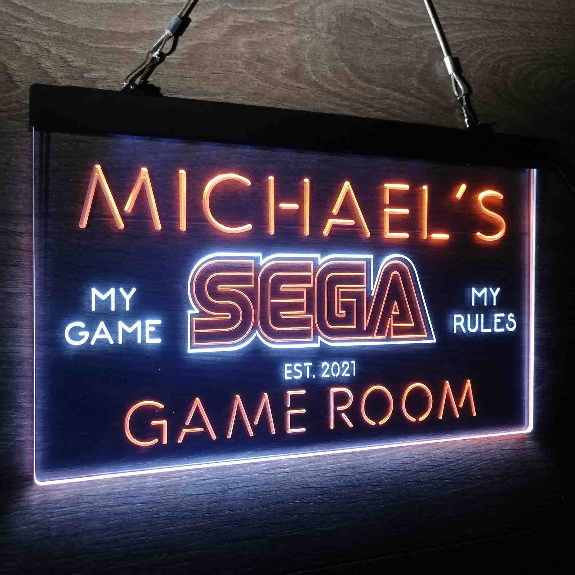 Custom Name Sega Home Bar Neon LED Sign