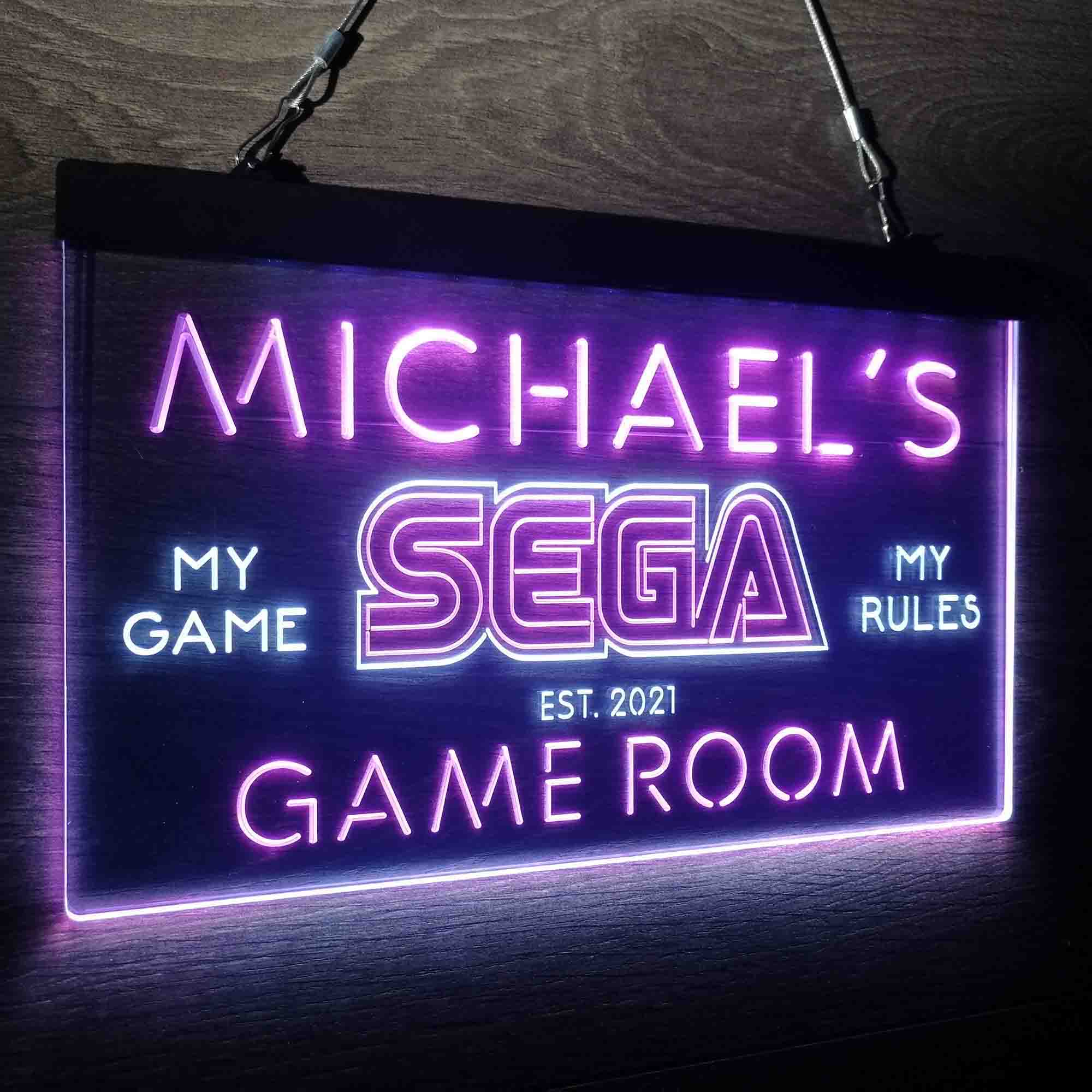 Custom Name Sega Home Bar Neon LED Sign