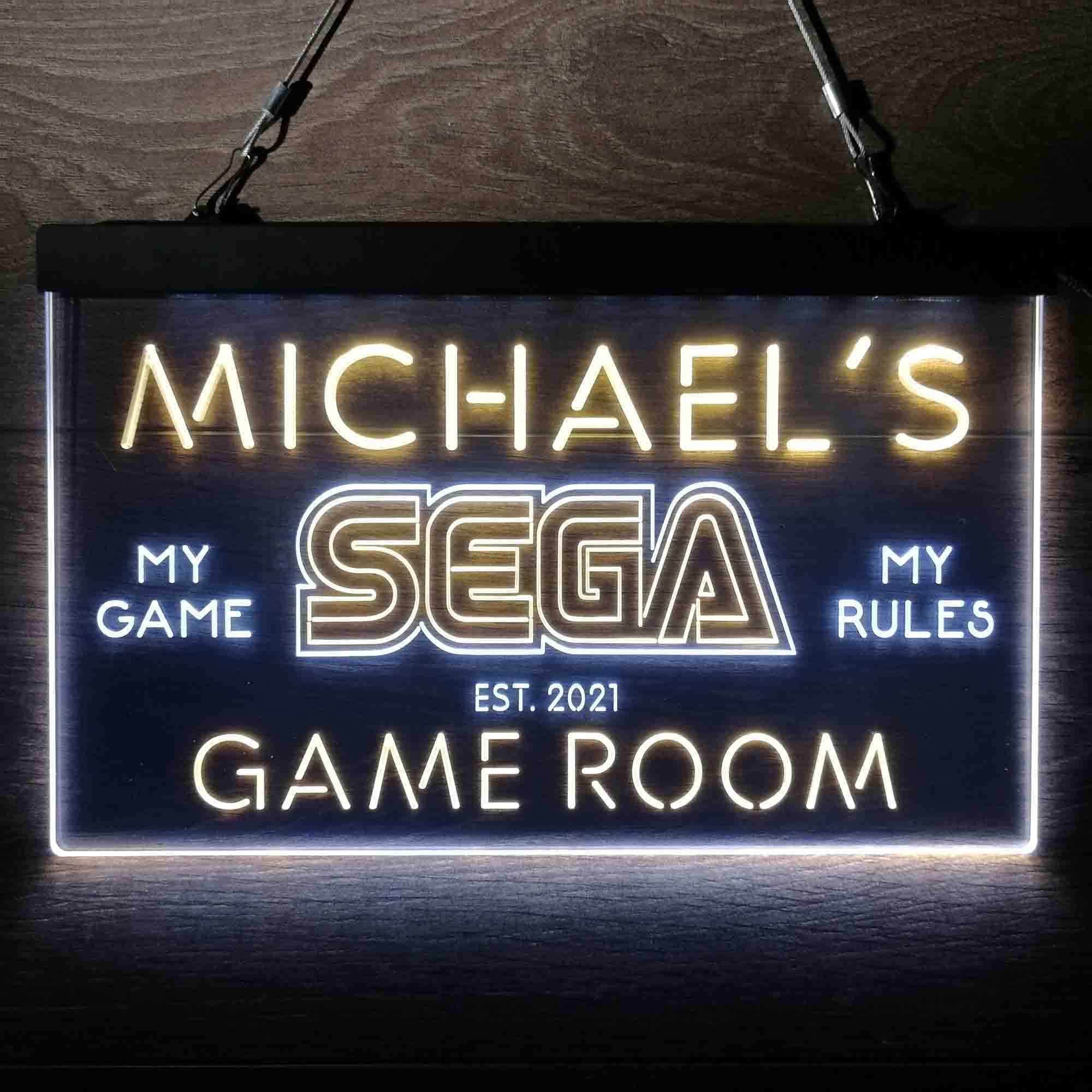 Custom Name Sega Home Bar Neon LED Sign