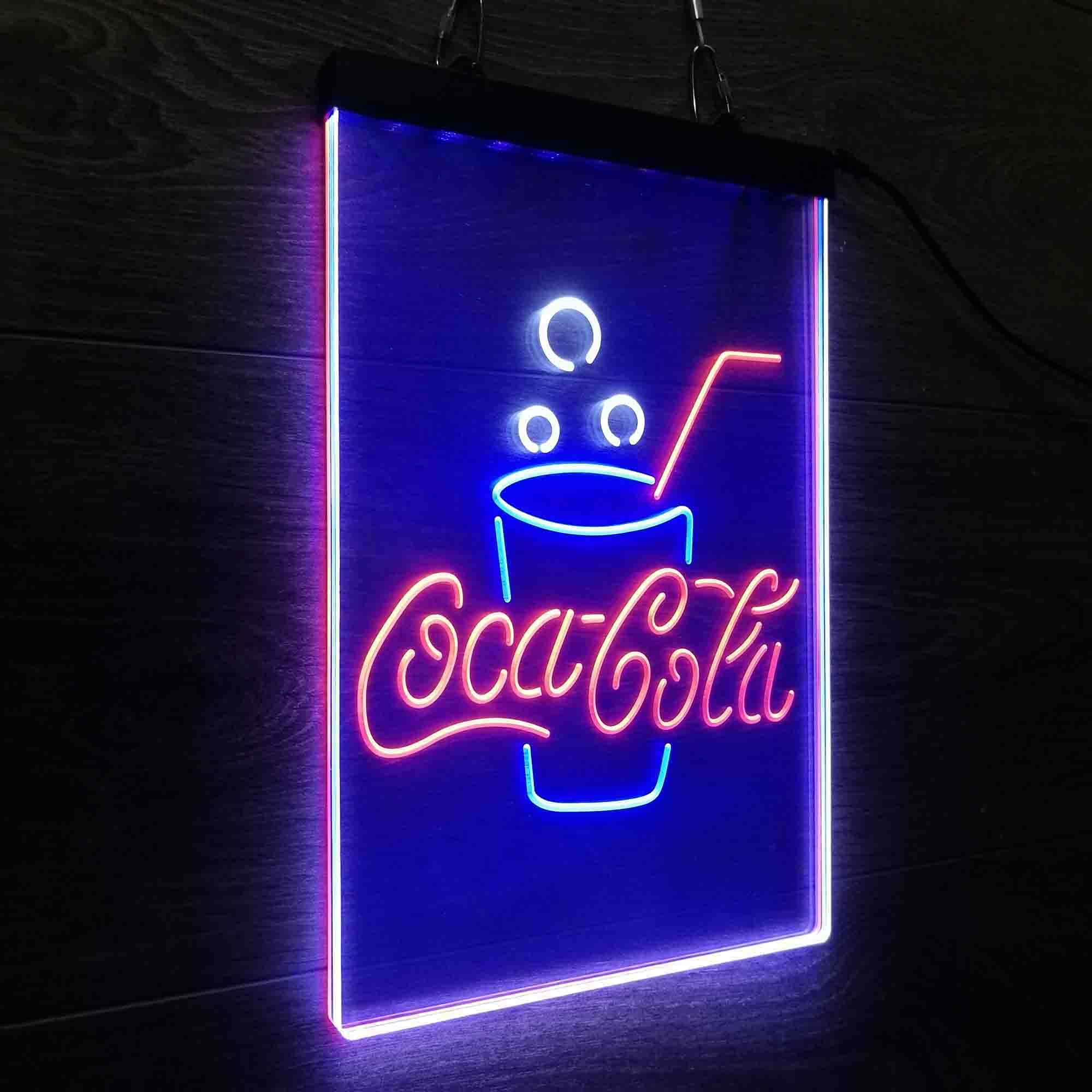 Coca Cola Cup Neon 3-Color LED Sign