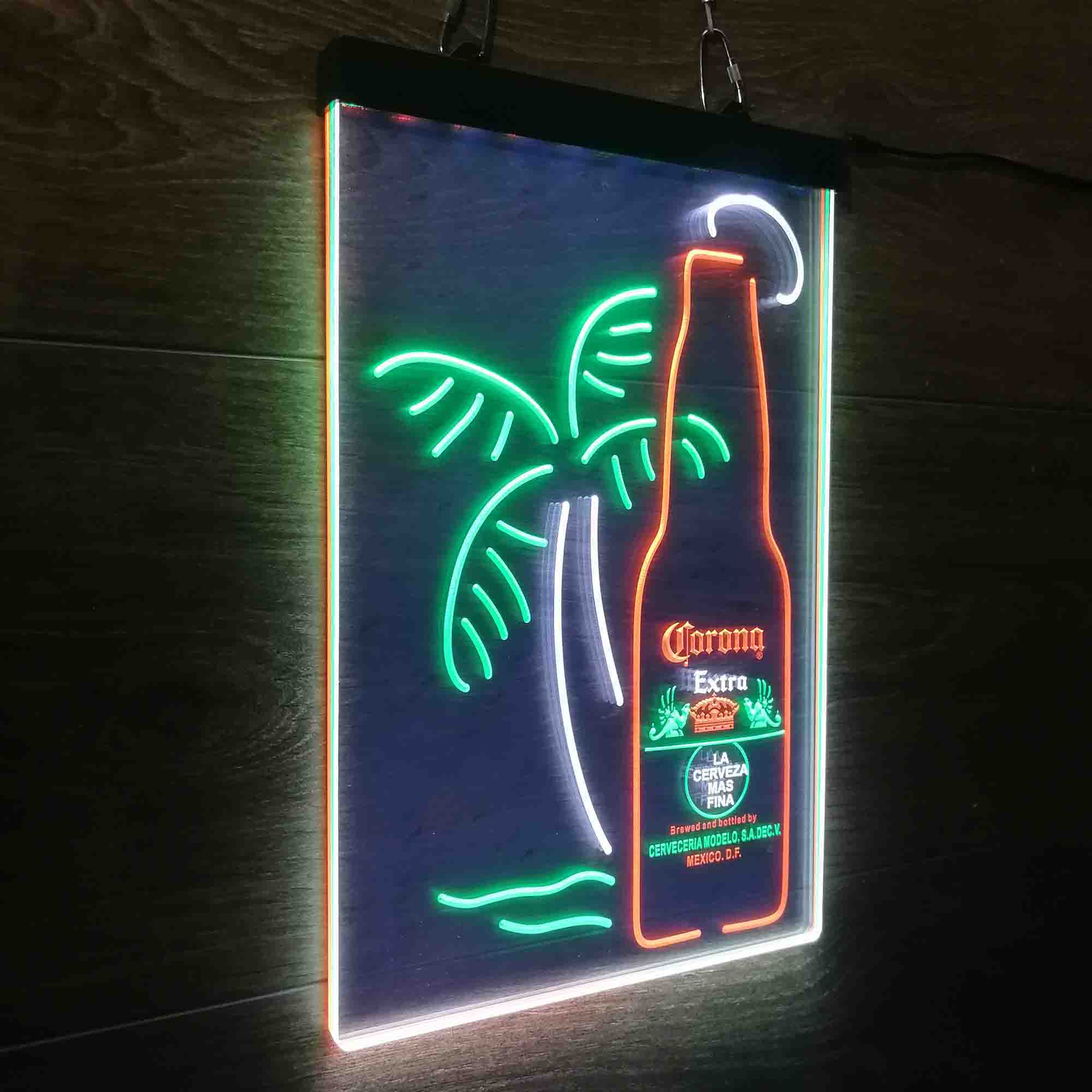 Palm Tree Led Sign Corona Extra Bottle Palm Tree Led New Sign | LED LAB CAVE