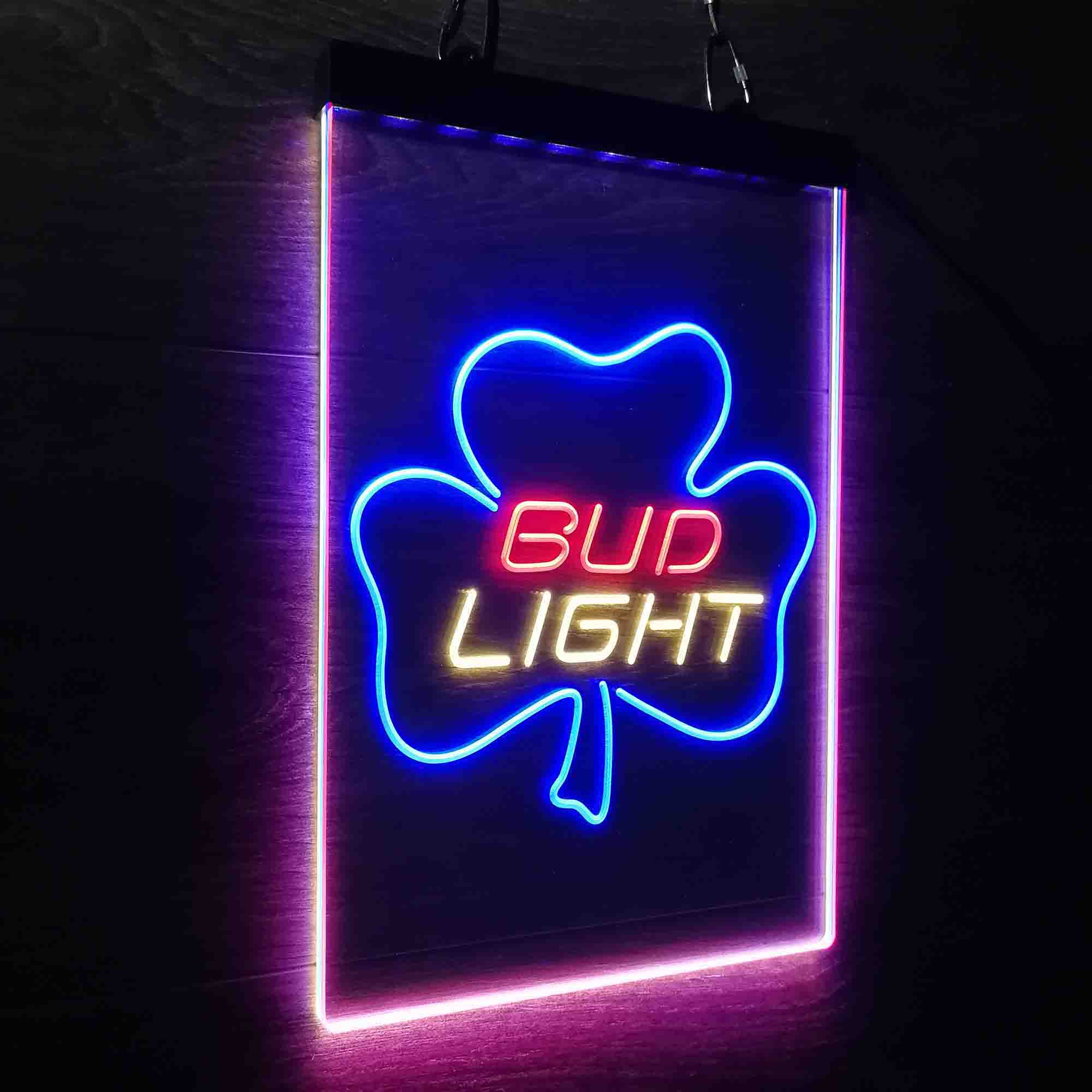 Bud Light Shamrock Beer Led New Sign | LED LAB CAVE