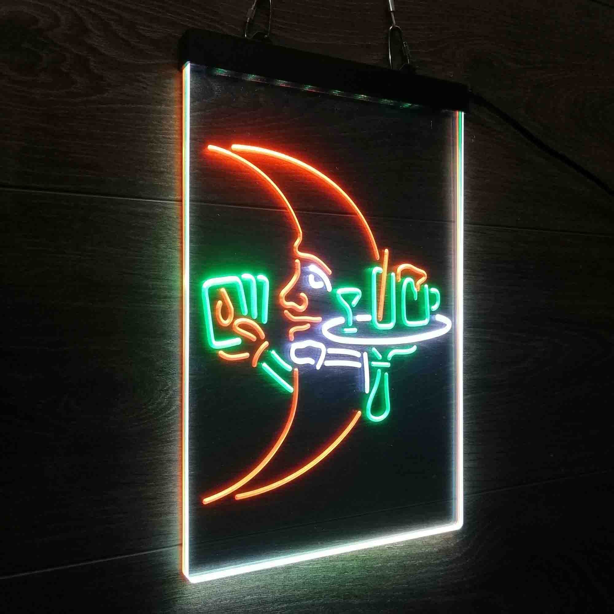 Blue Moon Beer Neon 3-Color LED Sign