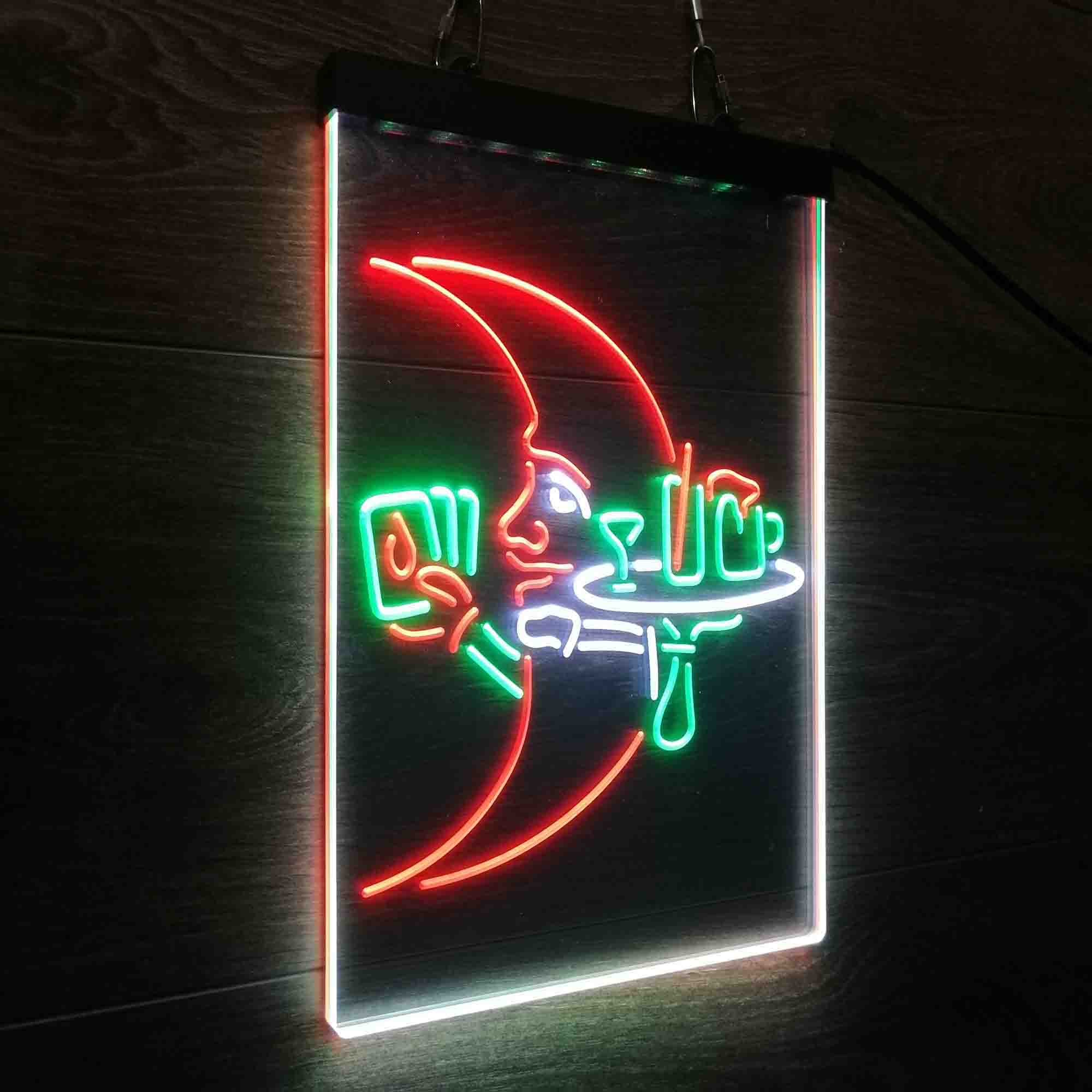 Blue Moon Beer Neon 3-Color LED Sign