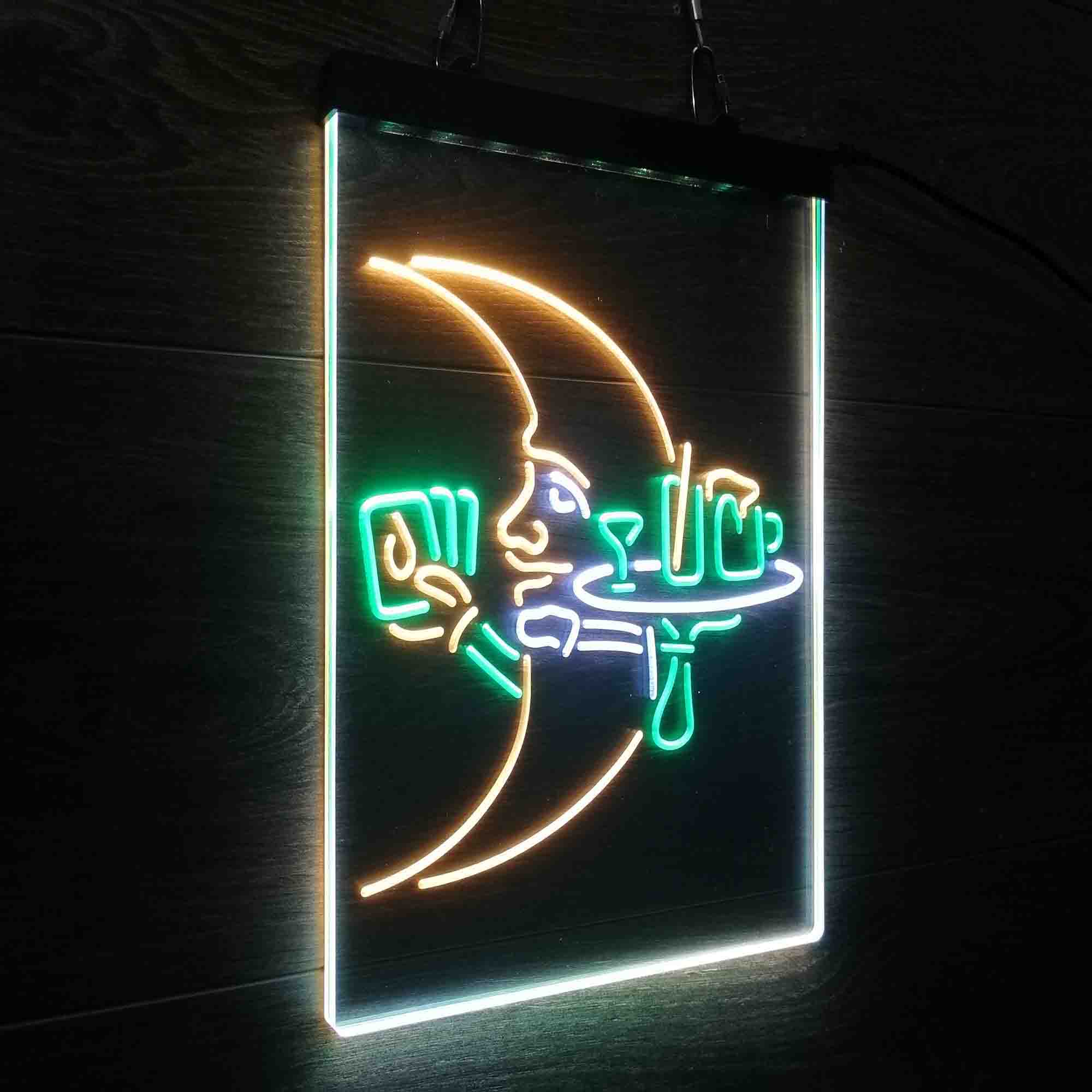 Blue Moon Beer Neon 3-Color LED Sign