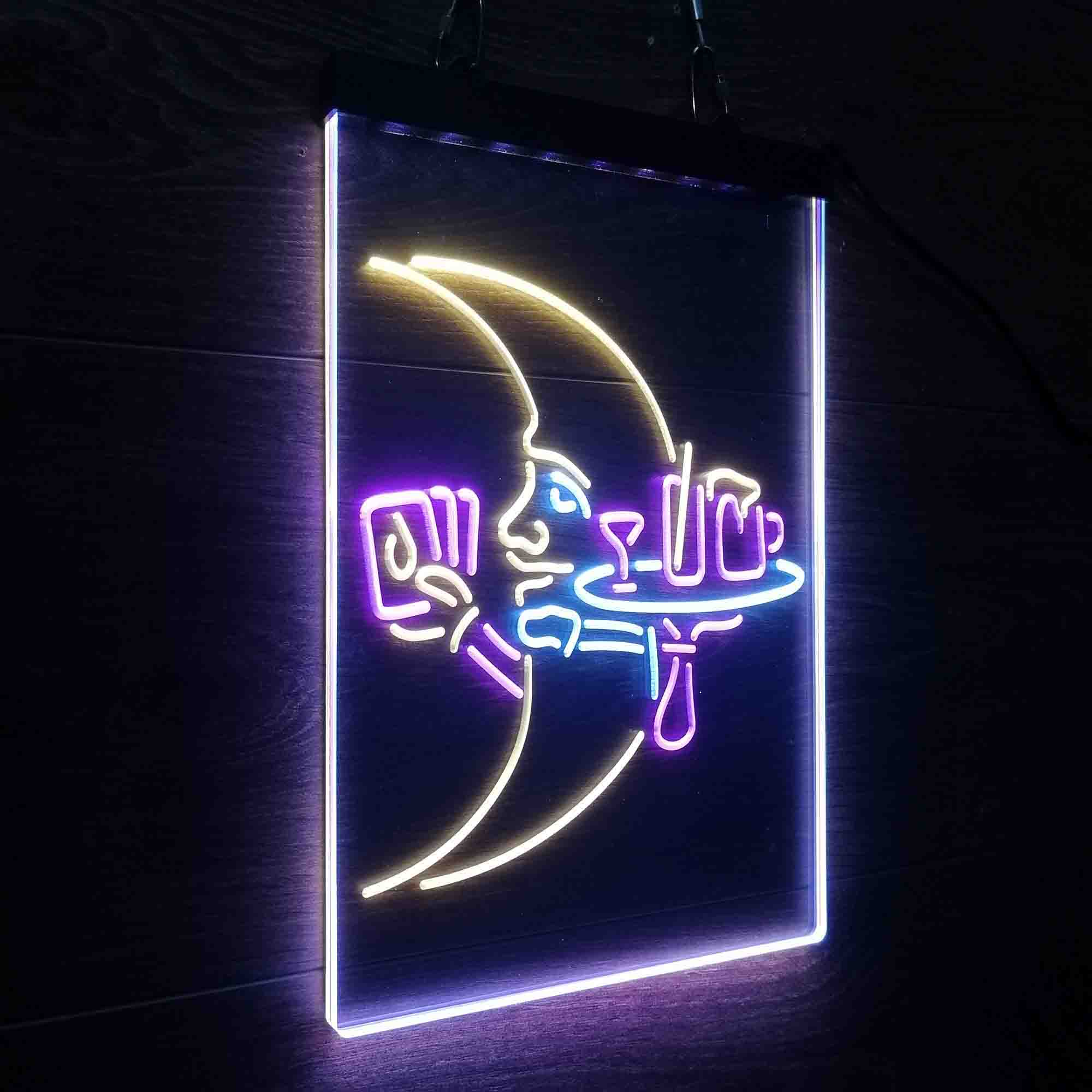 Blue Moon Beer Neon 3-Color LED Sign