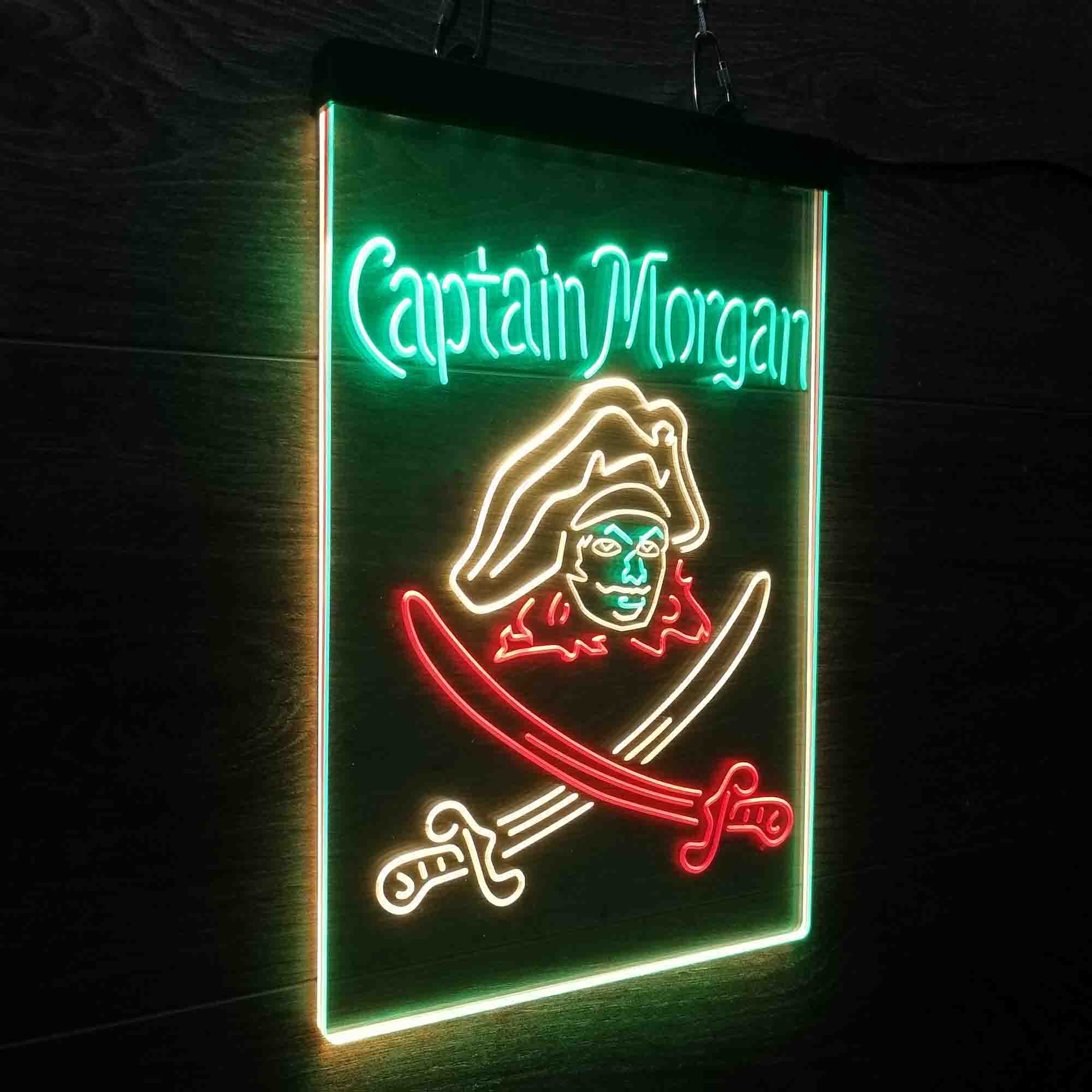 Captain Morgan Rum Bar Neon 3-Color LED Sign