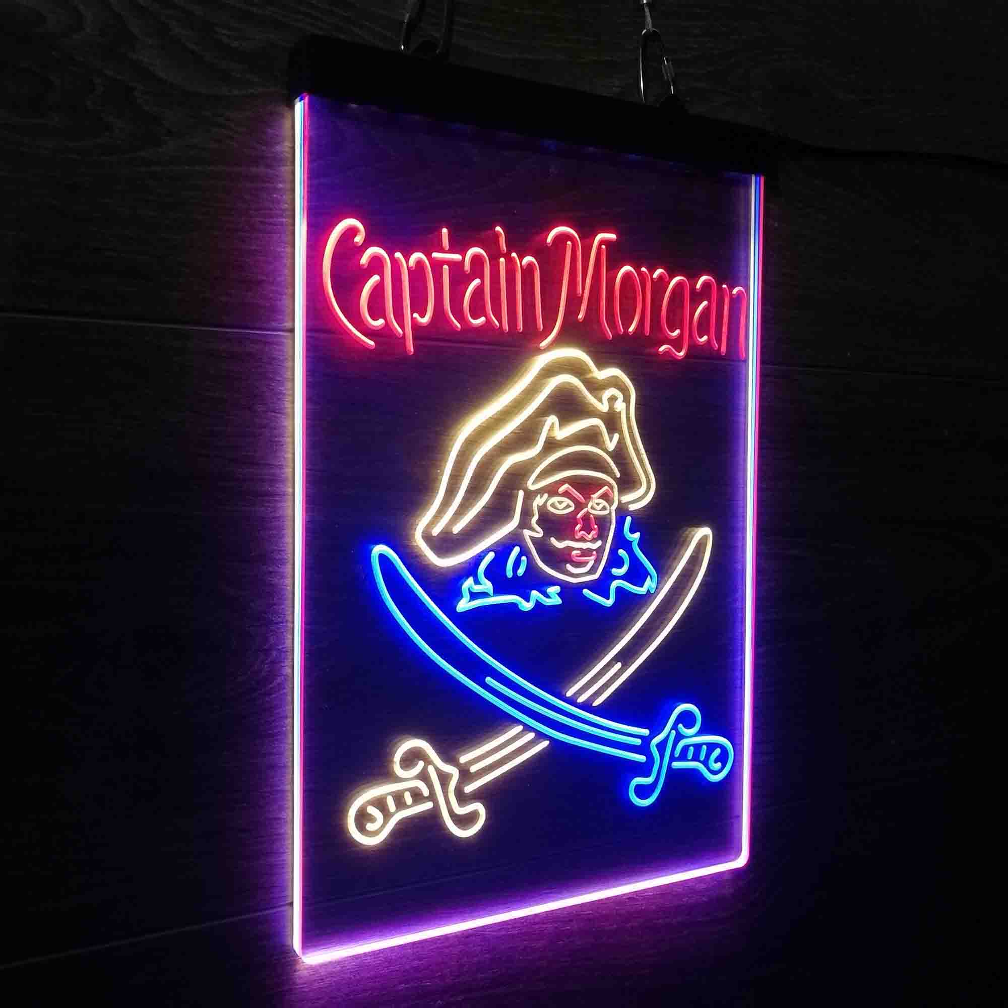 Captain Morgan Rum Bar Neon 3-Color LED Sign