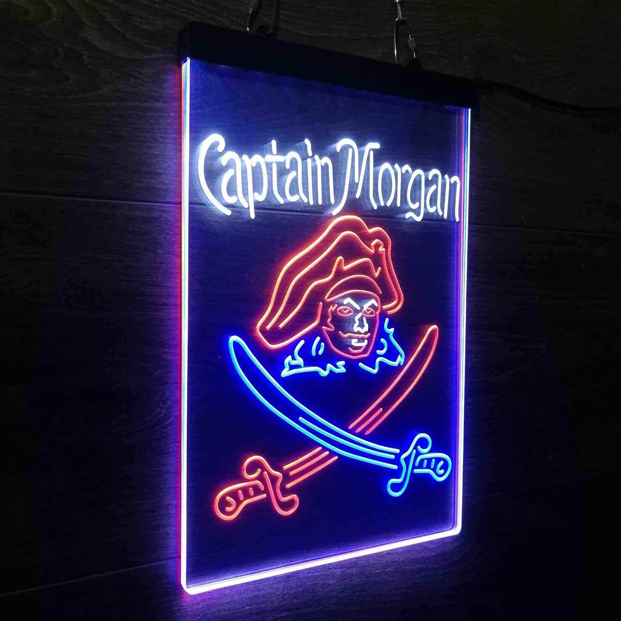 Captain Morgan Rum Bar Neon 3-Color LED Sign