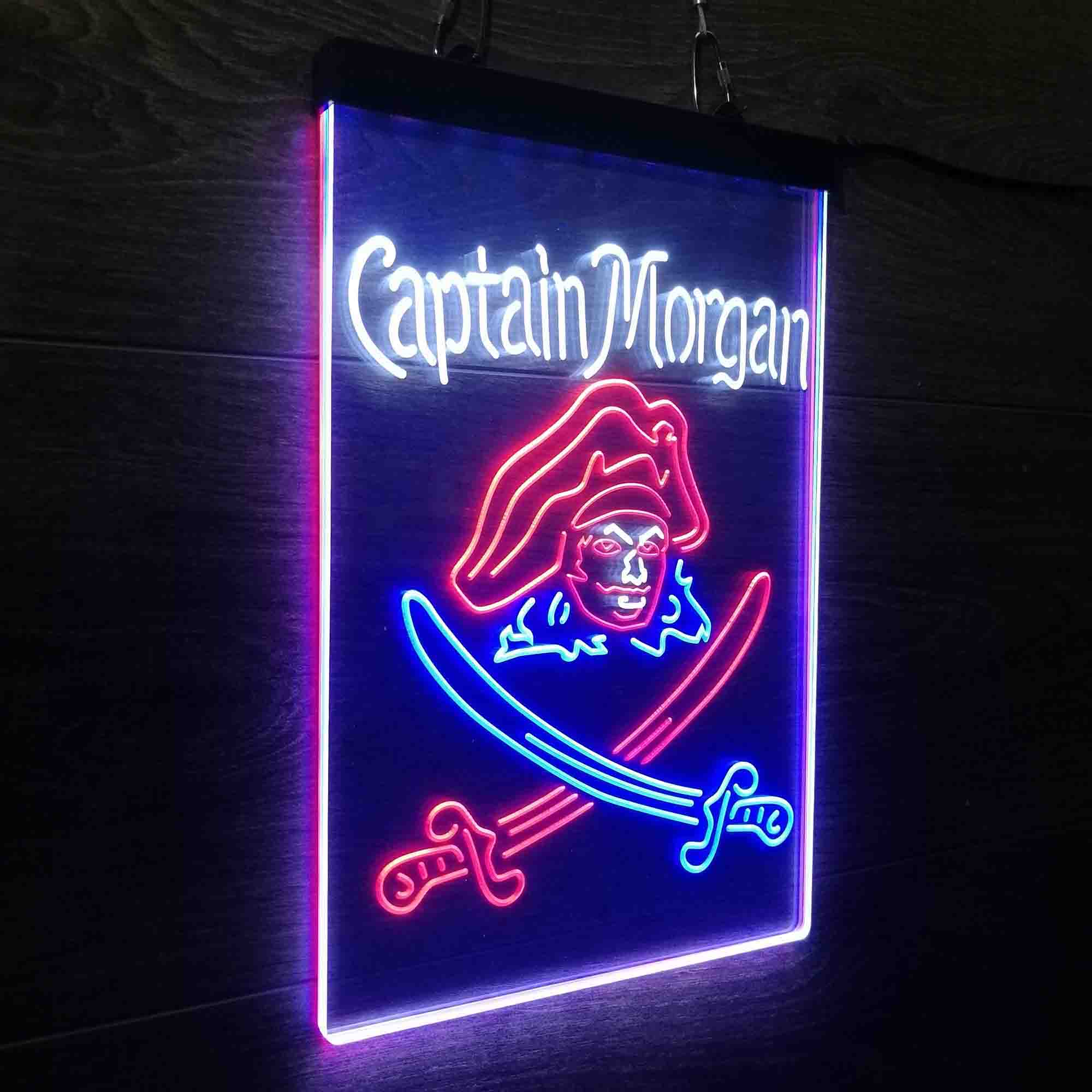 Captain Morgan Rum Bar Neon 3-Color LED Sign