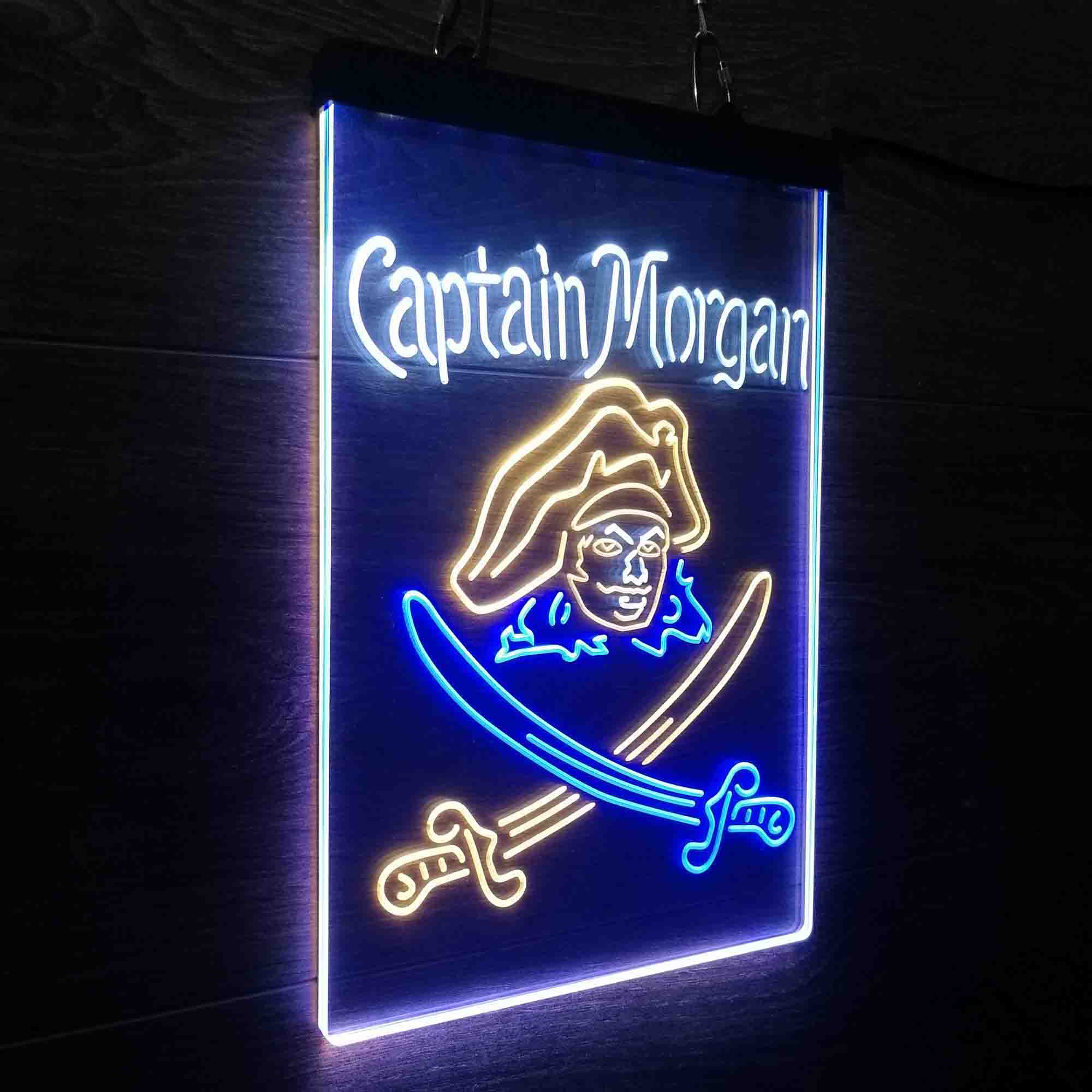 Captain Morgan Rum Bar Neon 3-Color LED Sign