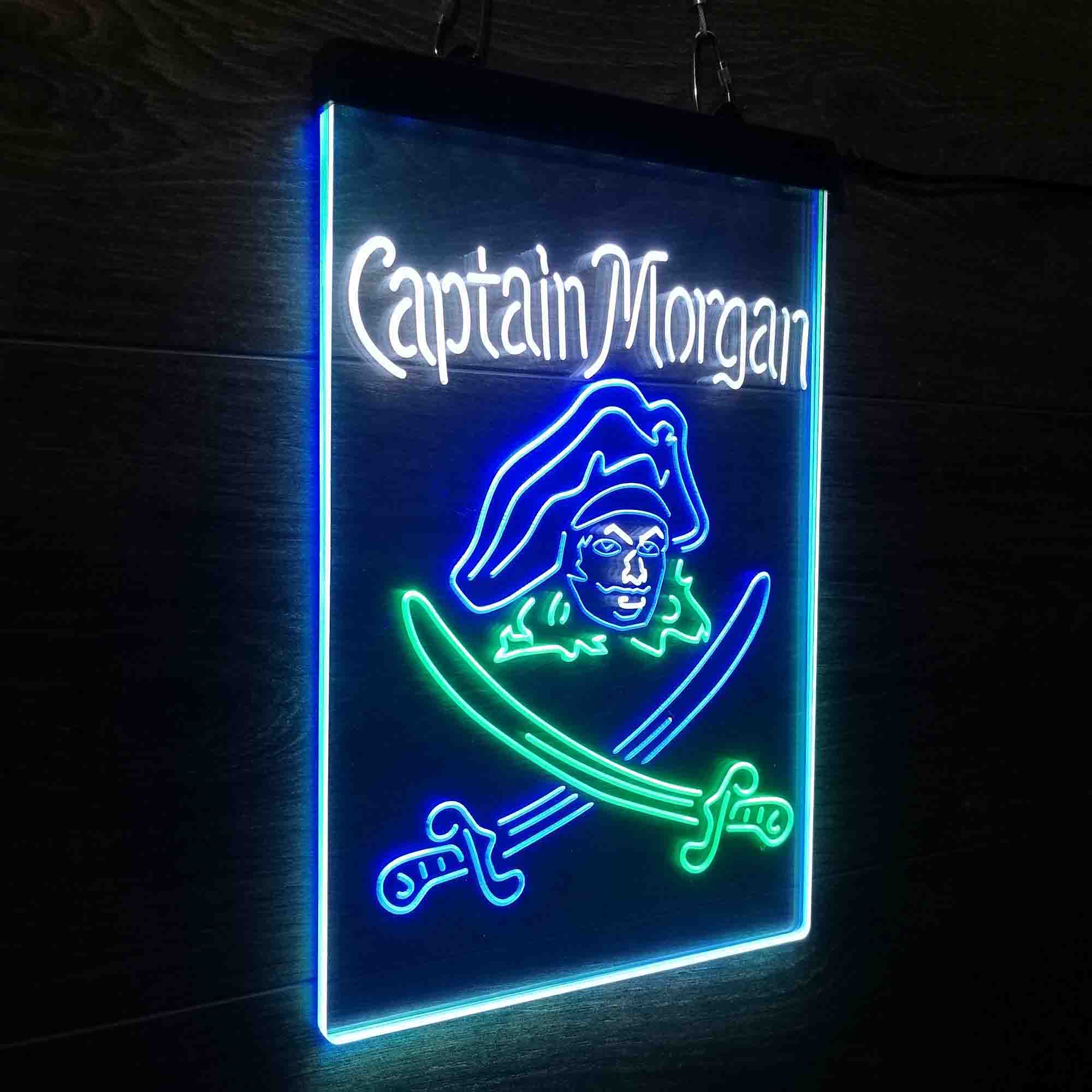 Captain Morgan Rum Bar Neon 3-Color LED Sign