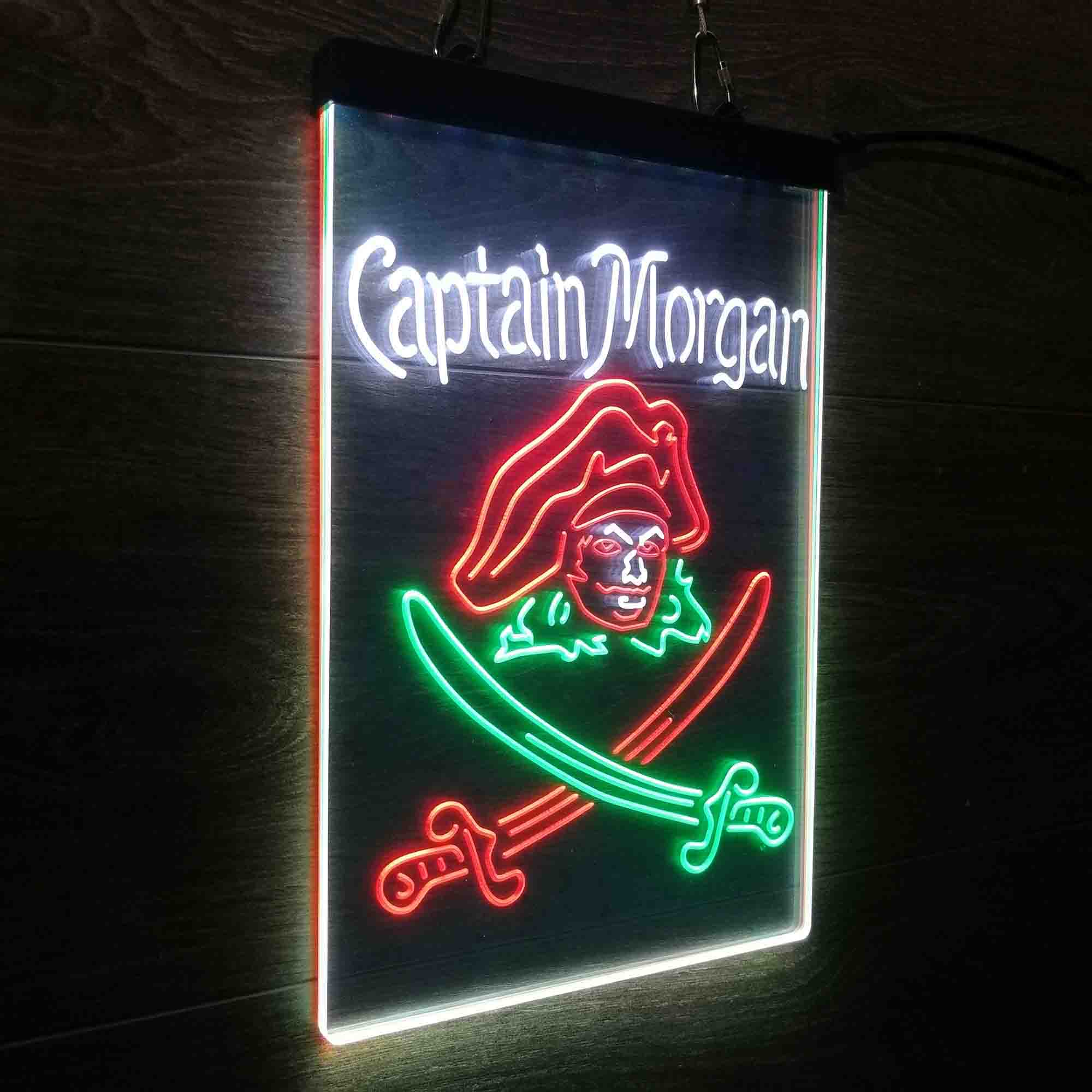 Captain Morgan Rum Bar Neon 3-Color LED Sign