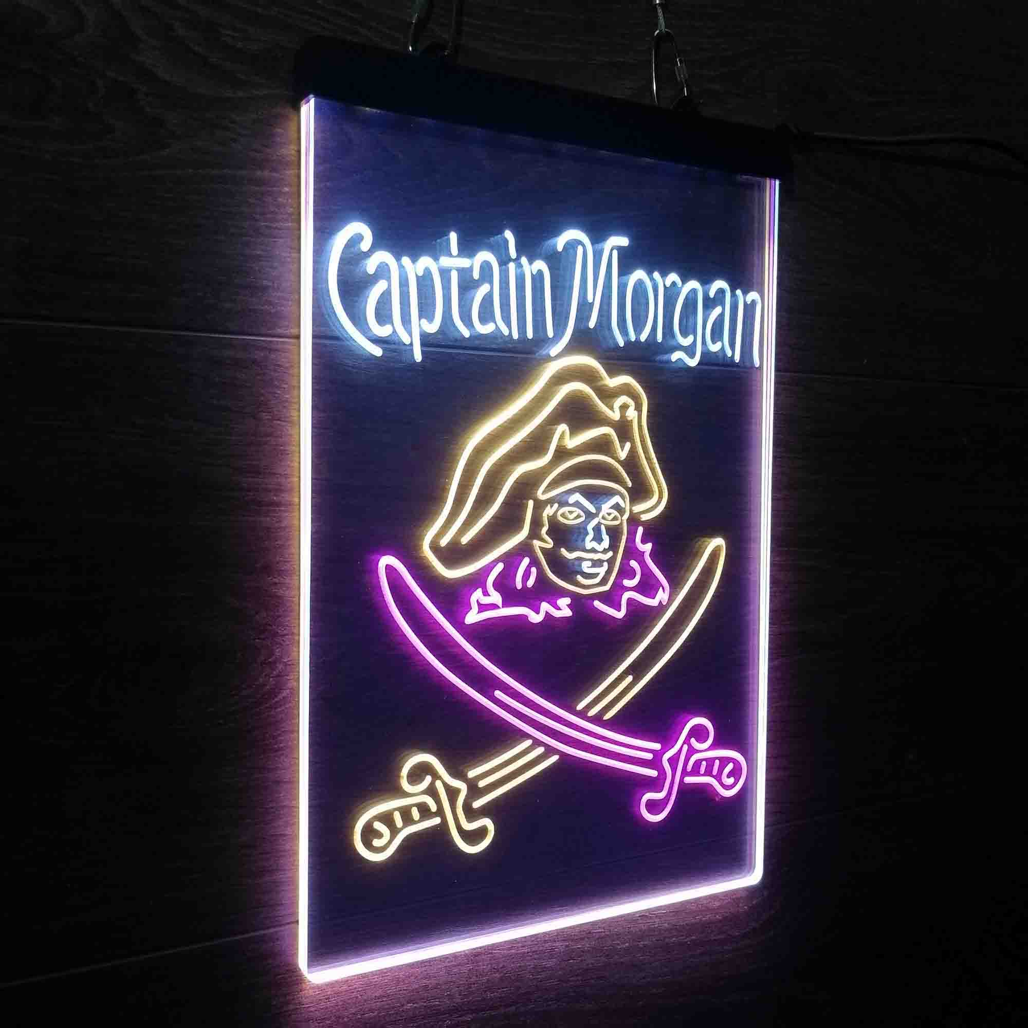 Captain Morgan Rum Bar Neon 3-Color LED Sign