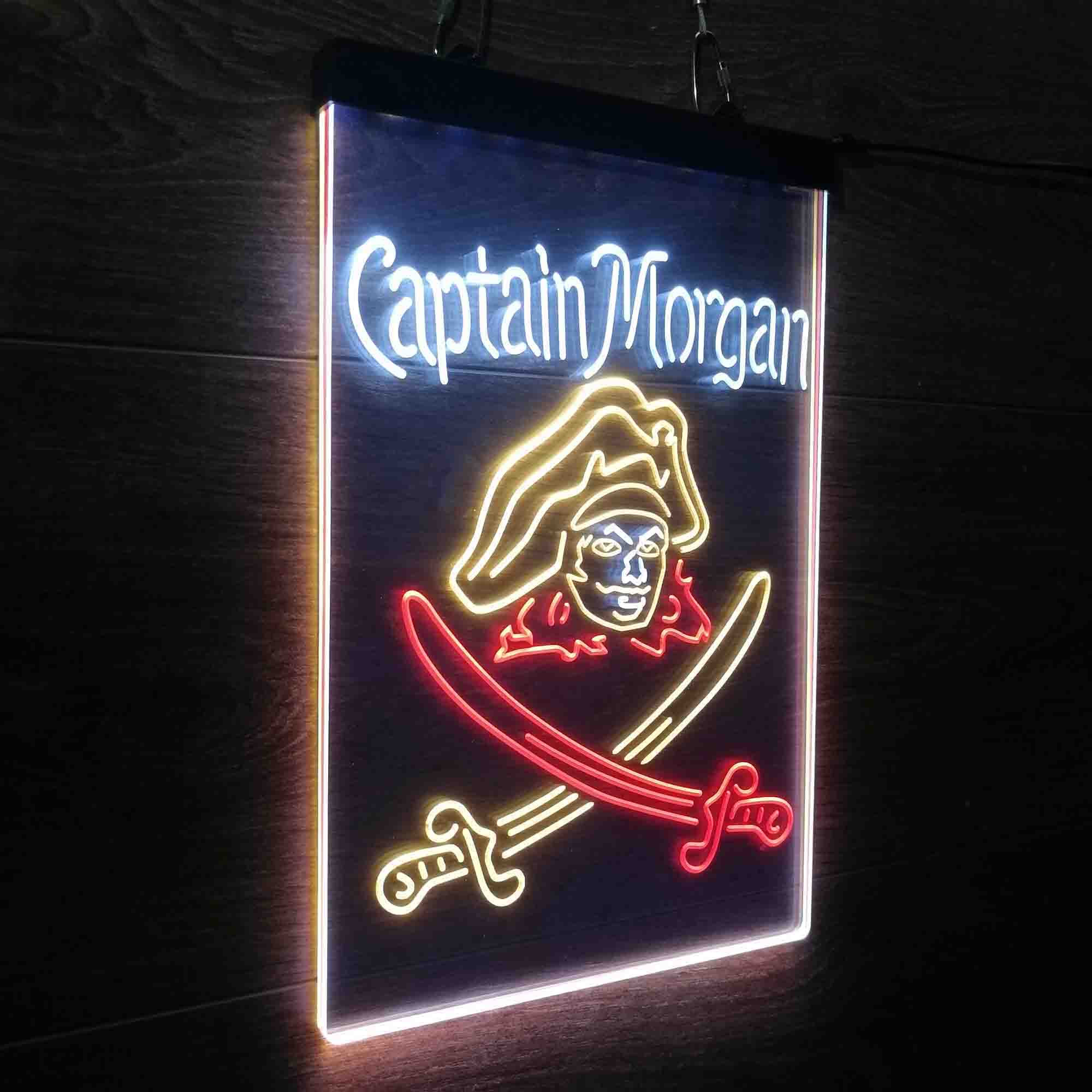 Captain Morgan Rum Bar Neon 3-Color LED Sign