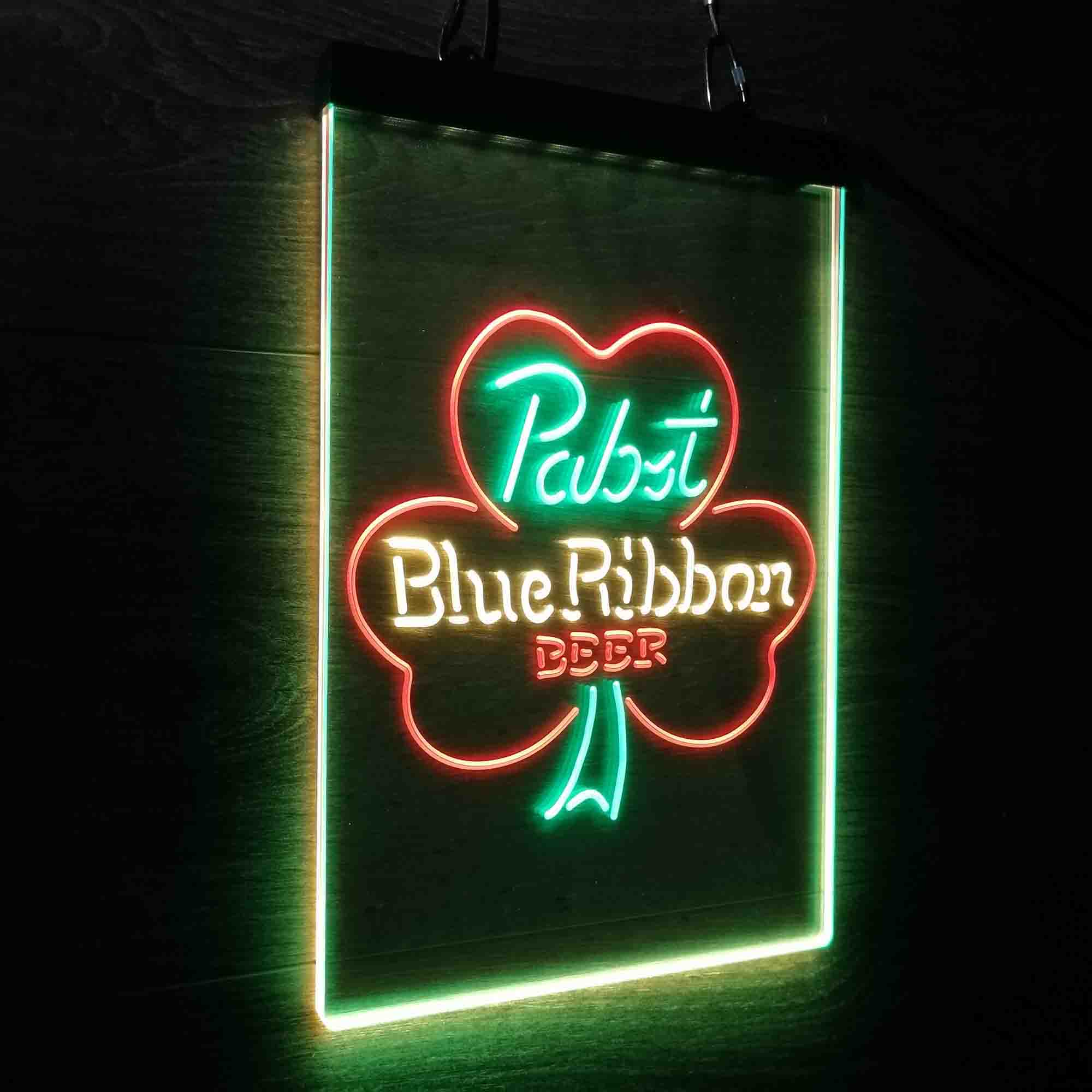 Pabst Blue Ribbon Beer Bar Neon 3-Color LED Sign