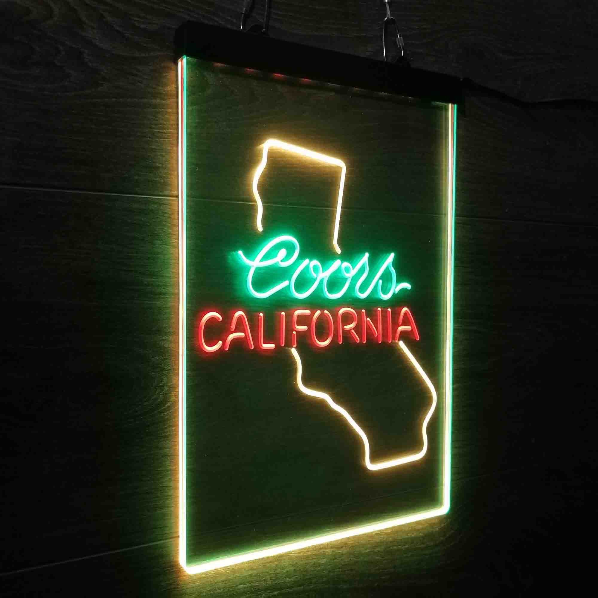 Coors for California Bar Neon 3-Color LED Sign