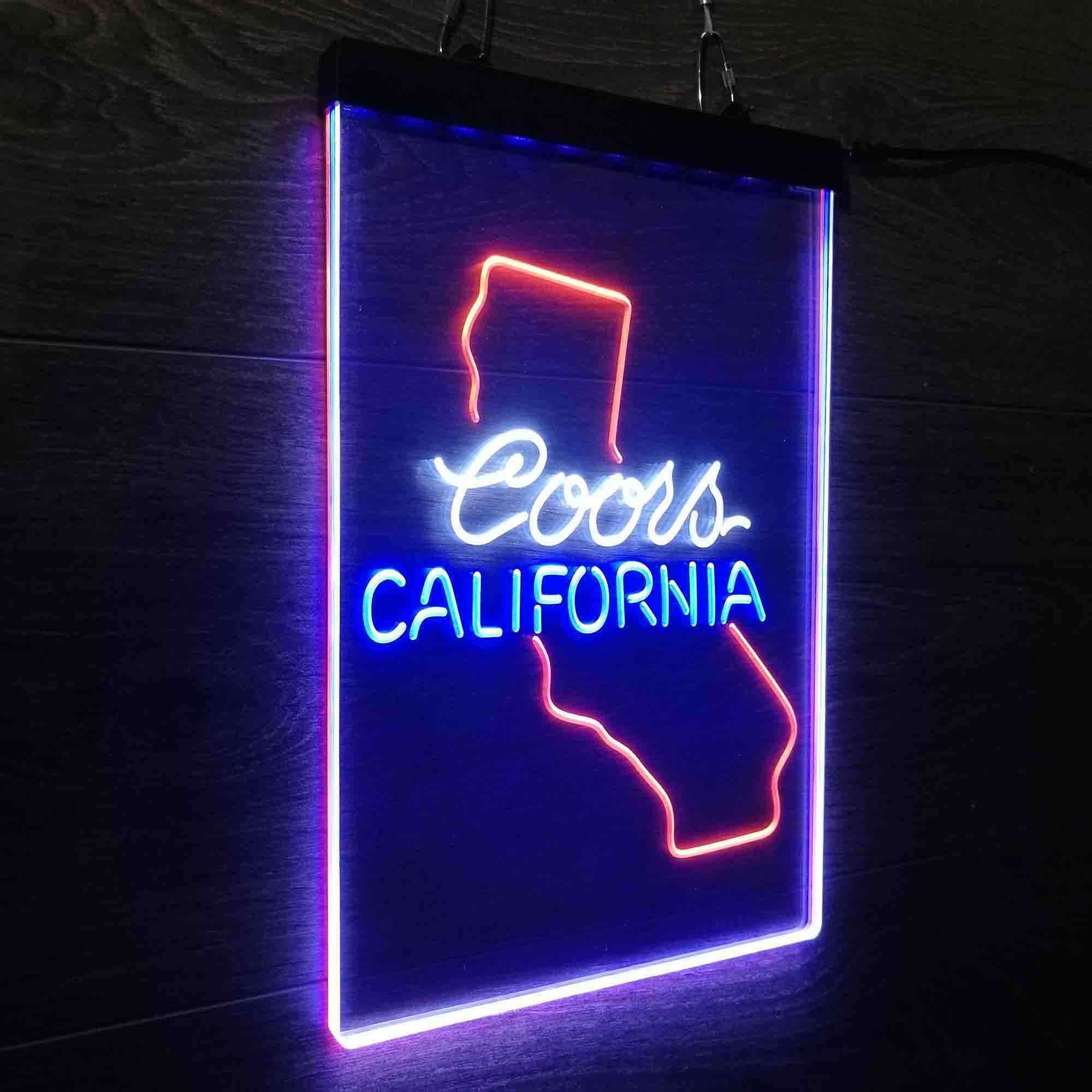 Coors for California Bar Neon 3-Color LED Sign