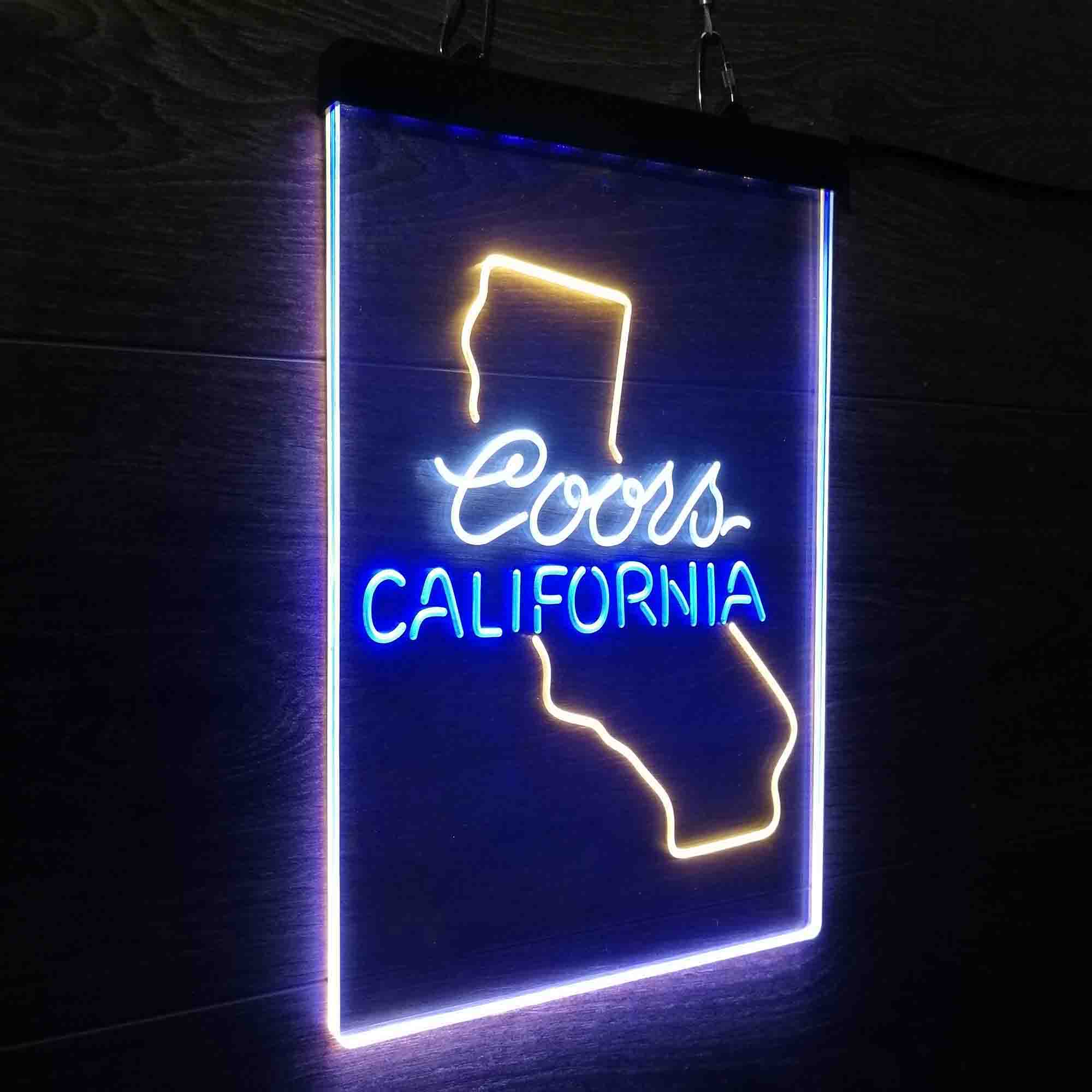 Coors for California Bar Neon 3-Color LED Sign