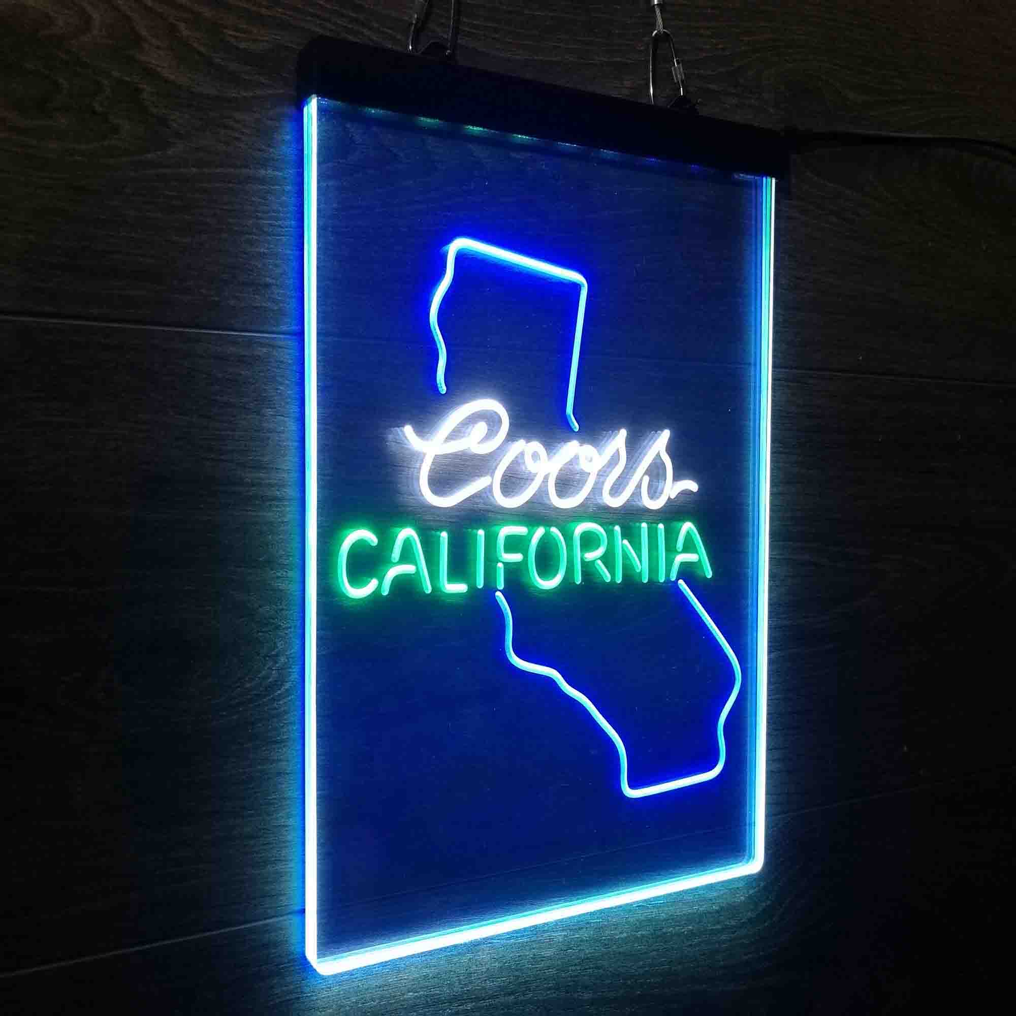 Coors for California Bar Neon 3-Color LED Sign