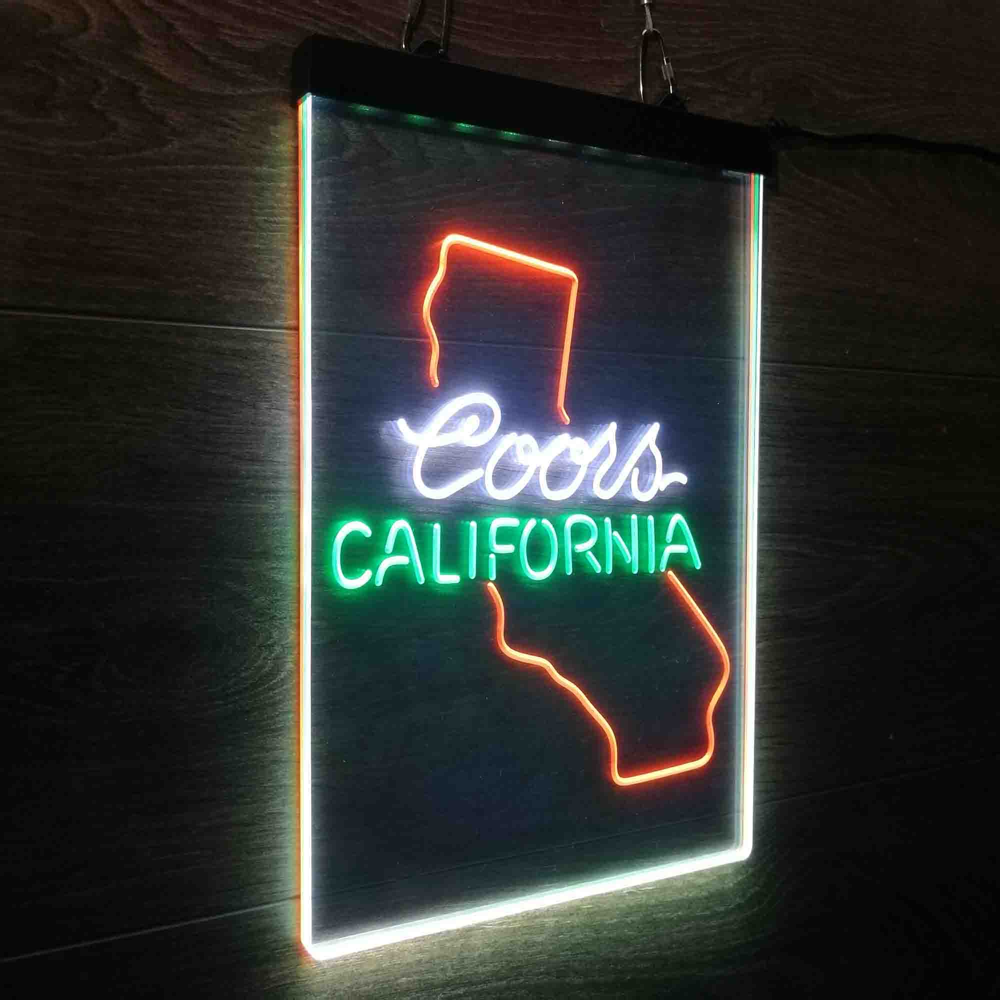 Coors for California Bar Neon 3-Color LED Sign