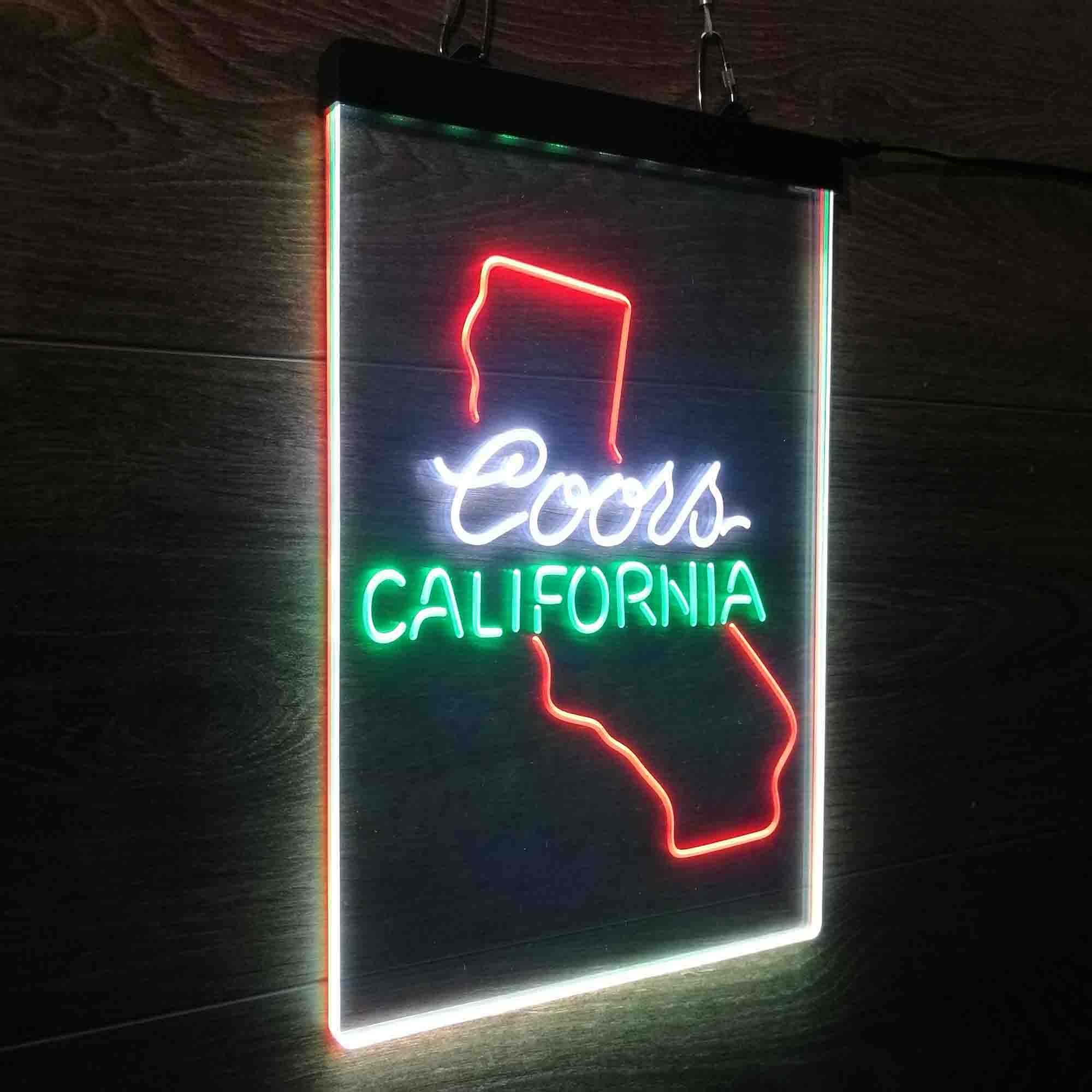 Coors for California Bar Neon 3-Color LED Sign