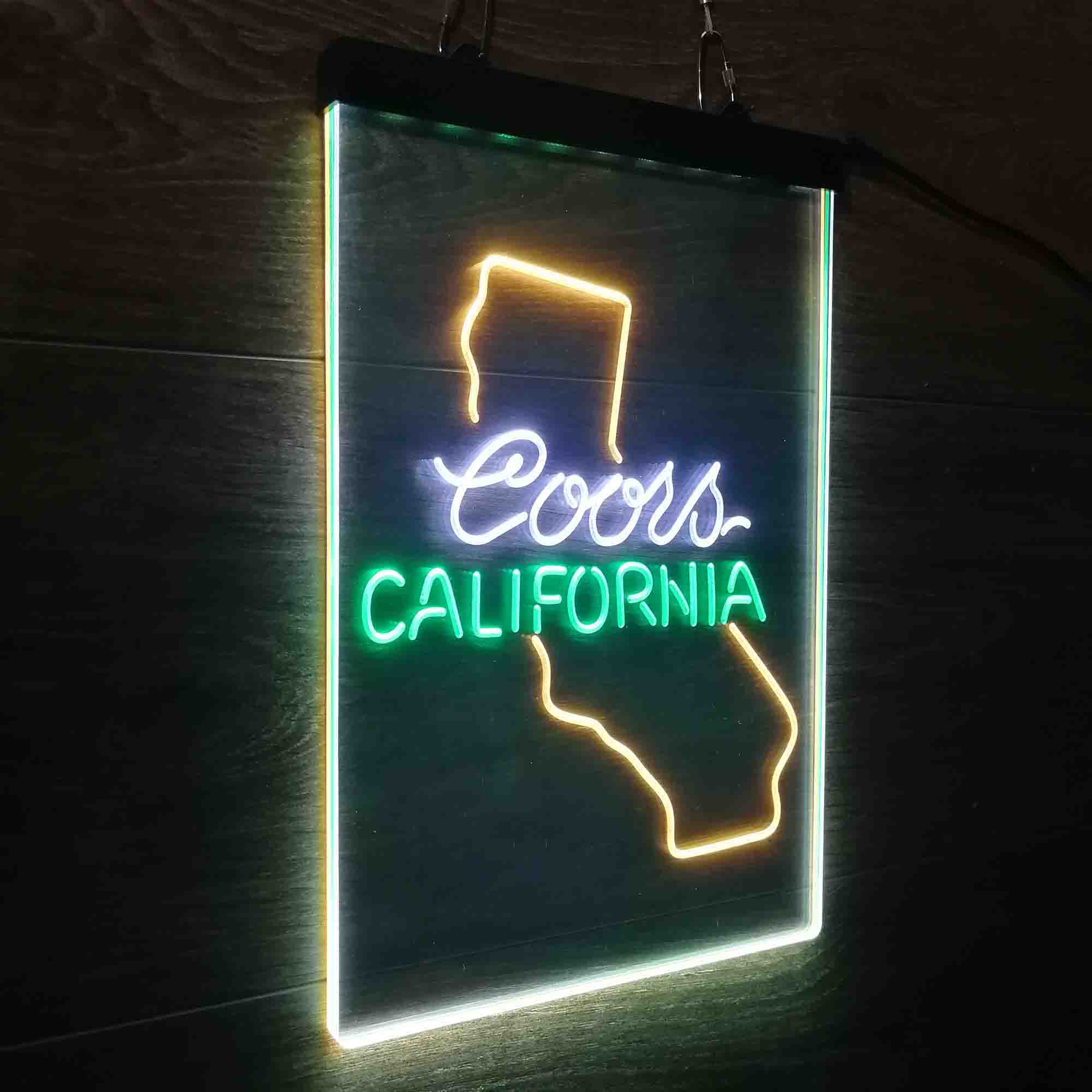 Coors for California Bar Neon 3-Color LED Sign