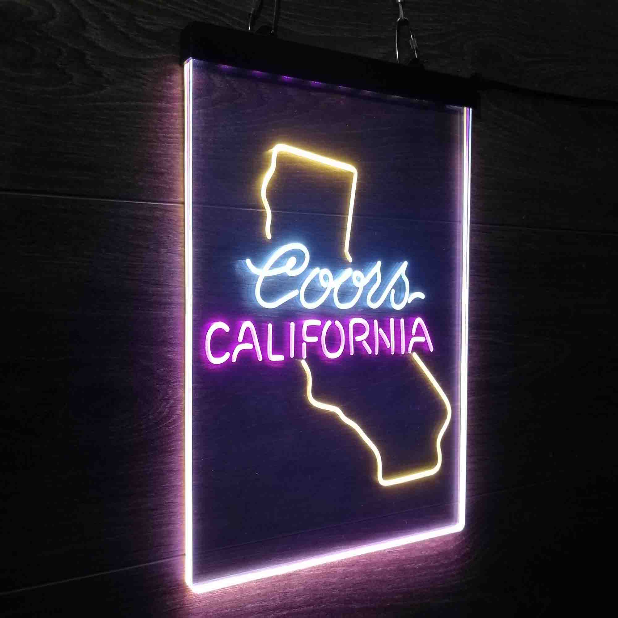 Coors for California Bar Neon 3-Color LED Sign