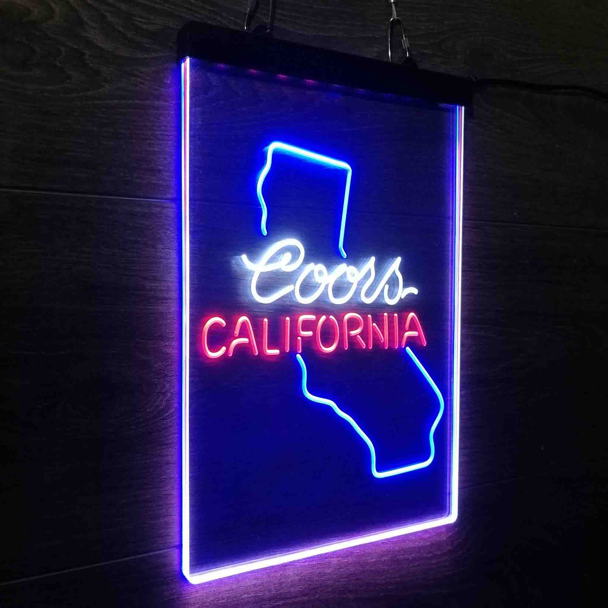 Coors for California Bar Neon 3-Color LED Sign