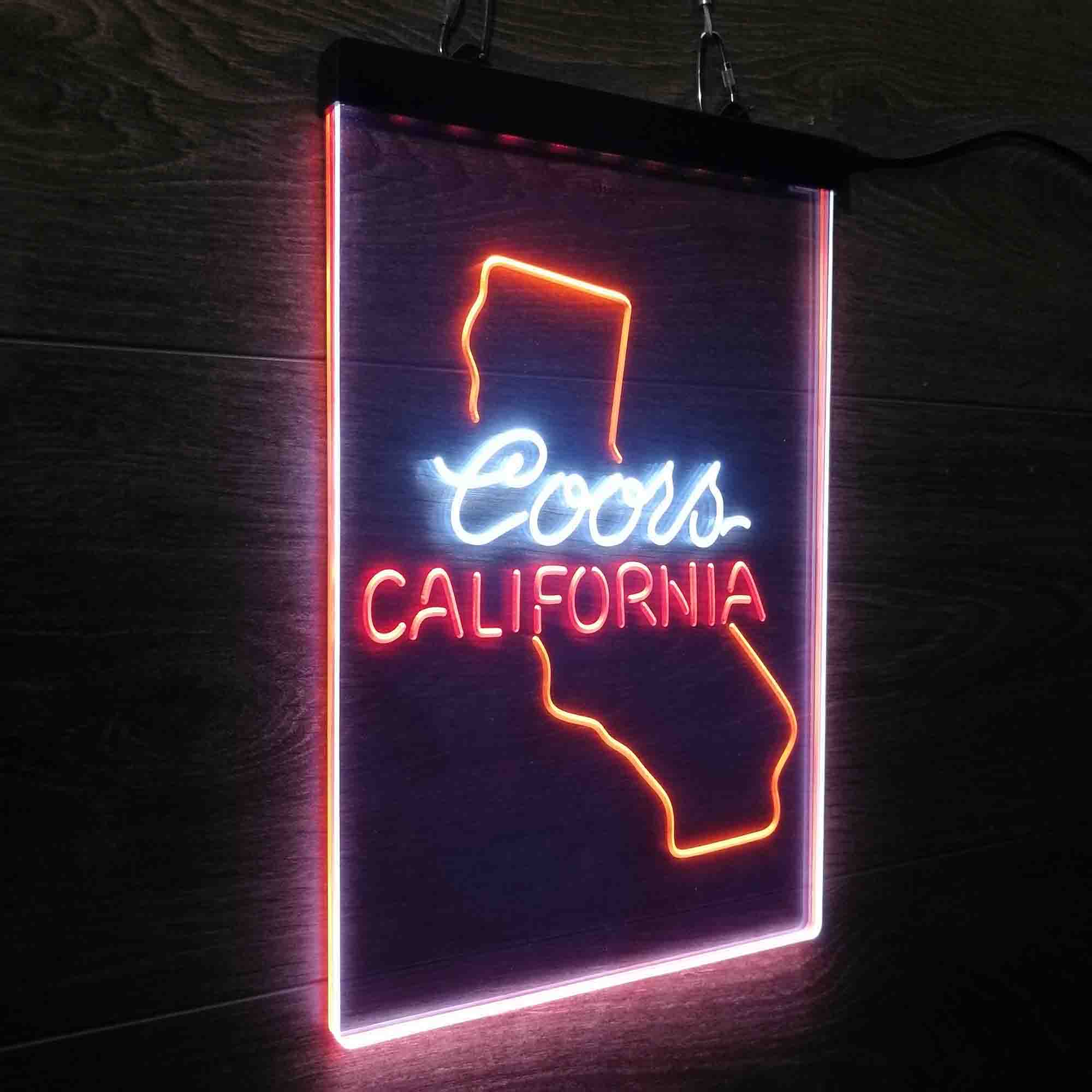 Coors for California Bar Neon 3-Color LED Sign