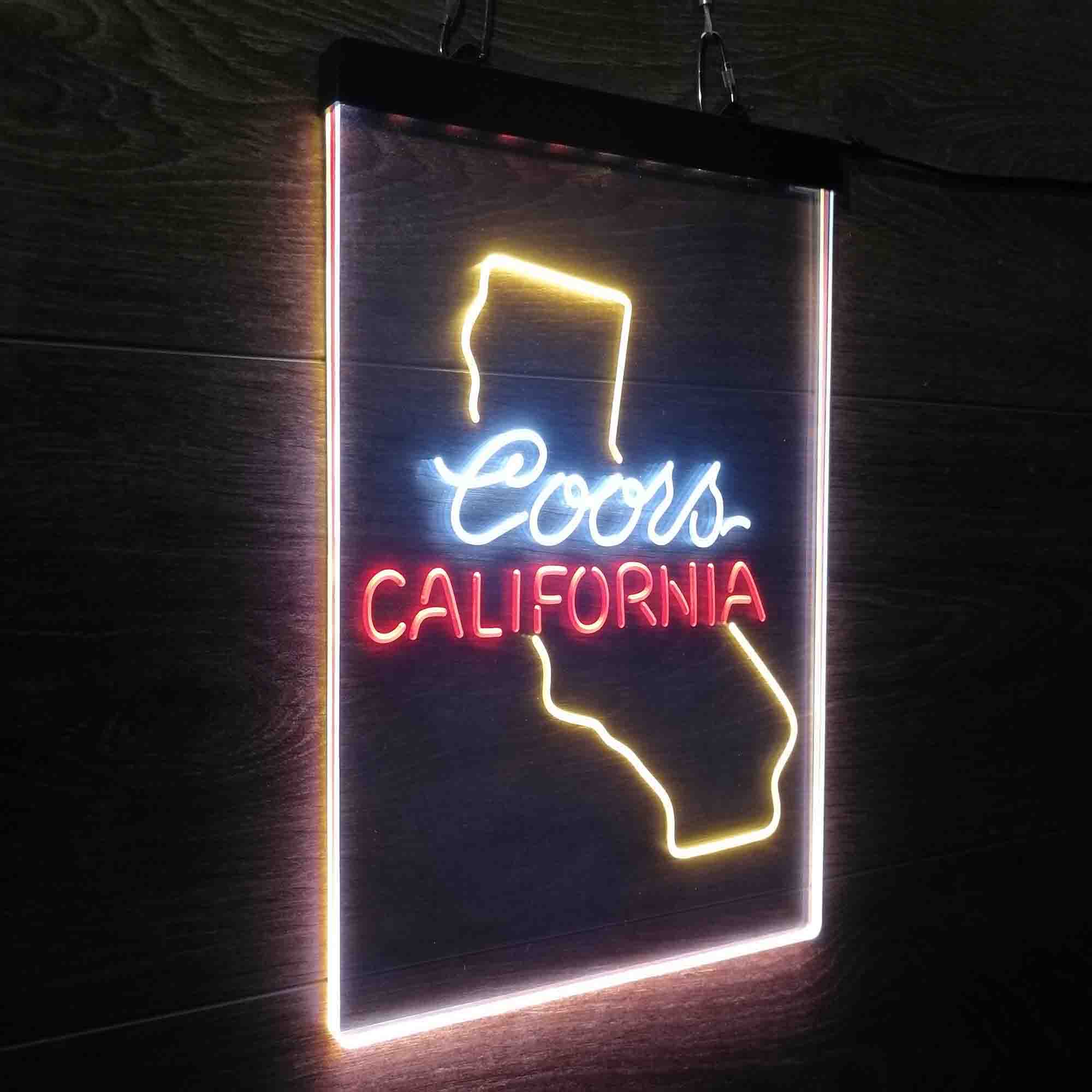 Coors for California Bar Neon 3-Color LED Sign