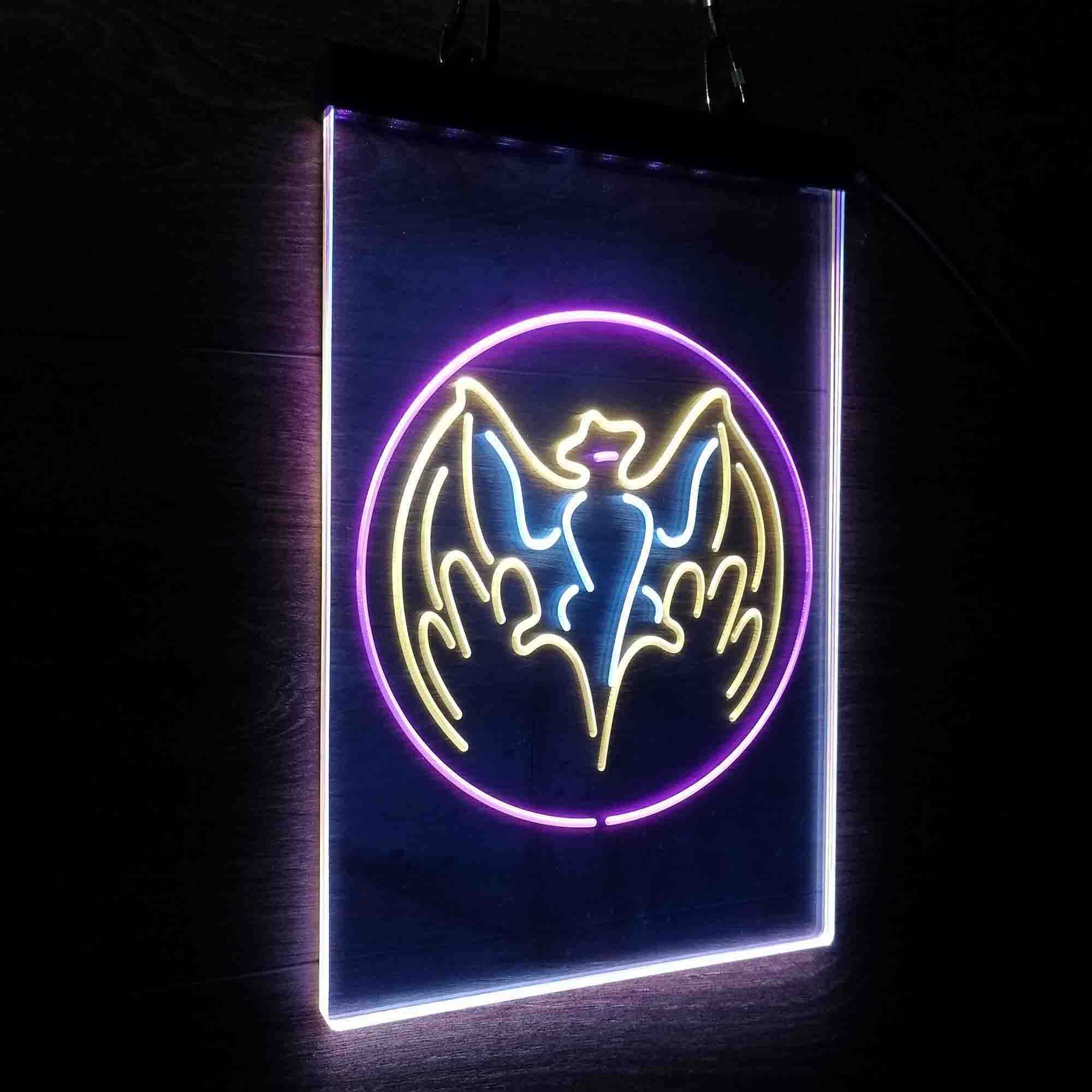 Bacardi Bat Beer Bar Neon 3-Color LED Sign