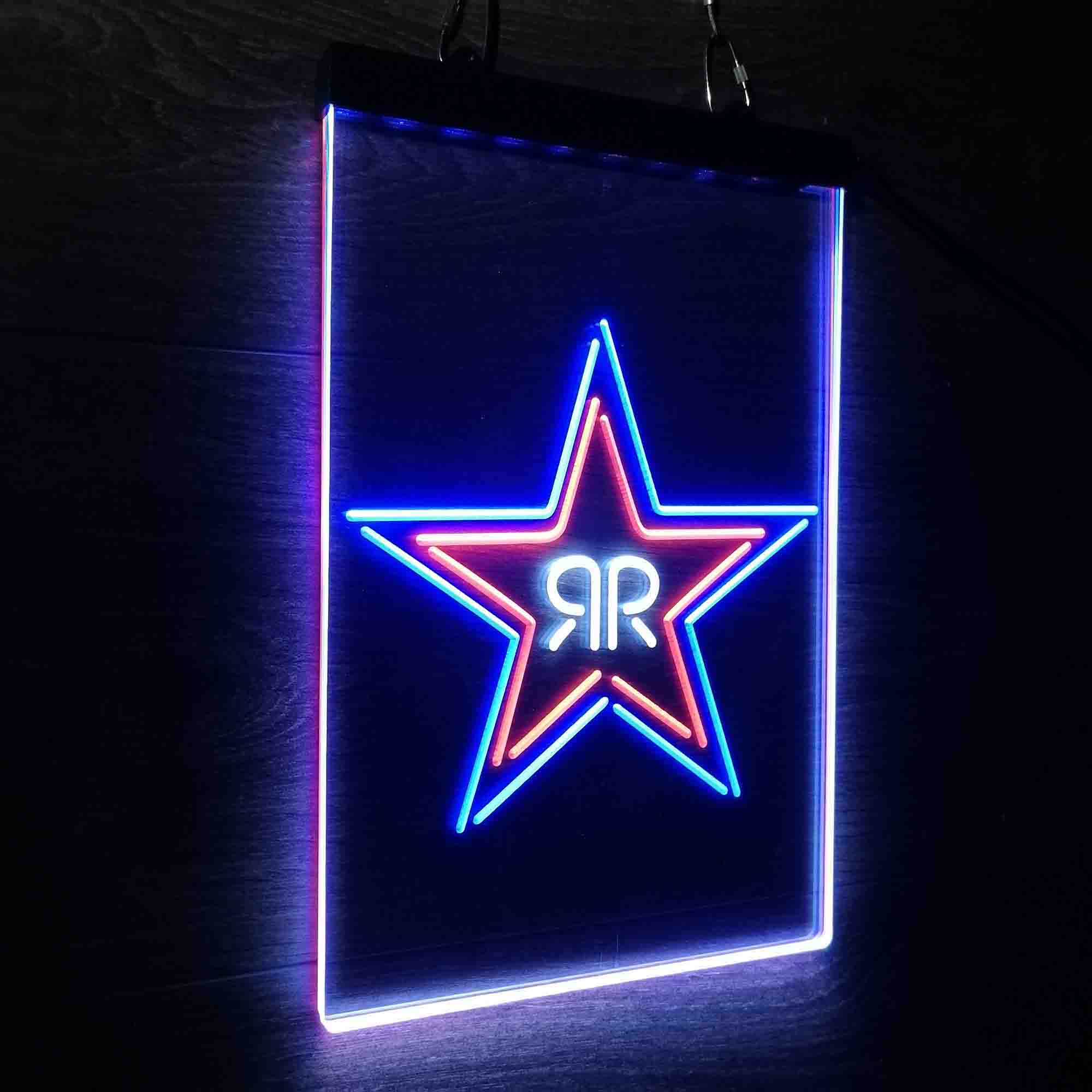 Rockstar Energy Neon 3-Color LED Sign