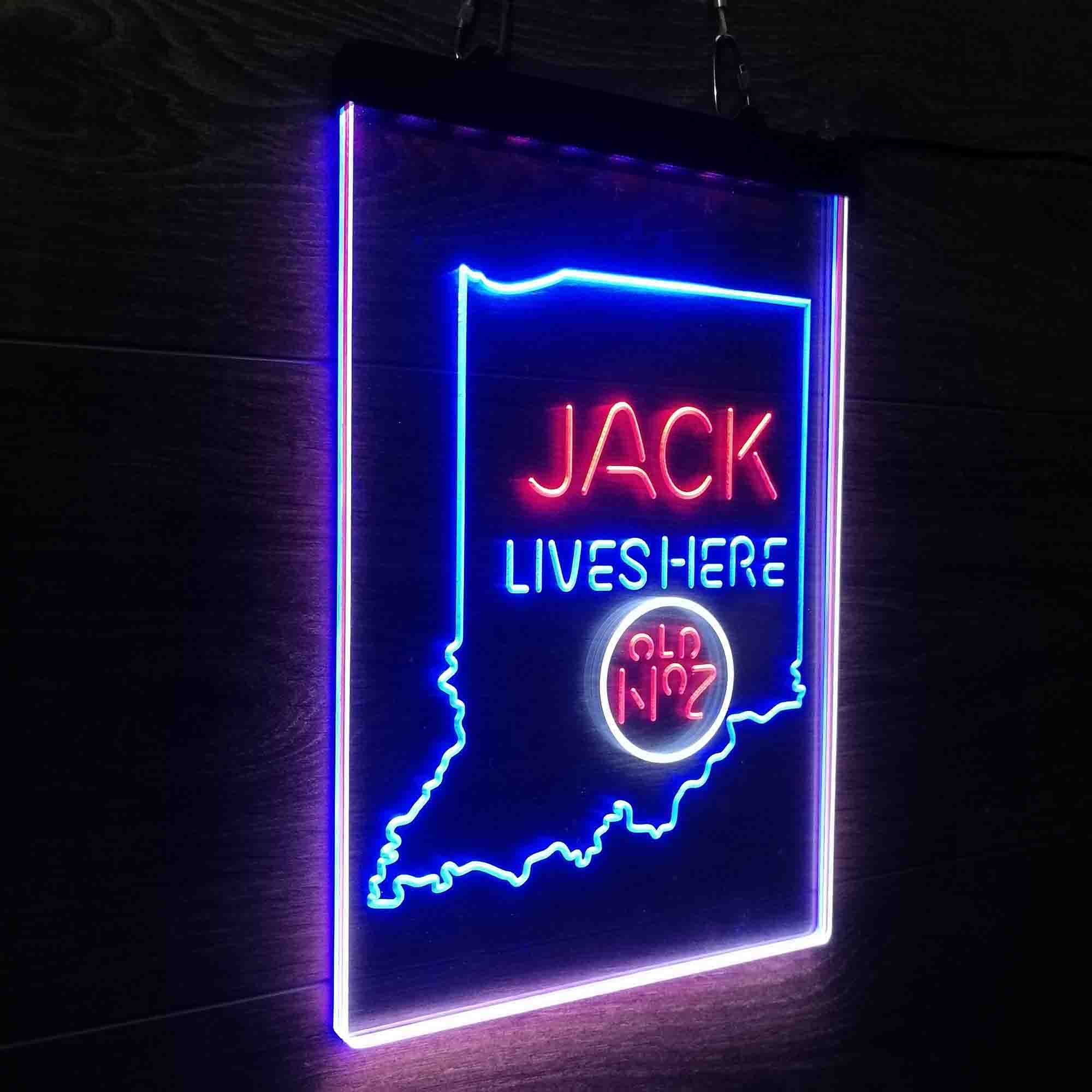 Indiana Jack Lives Here Led New Sign | LED LAB CAVE